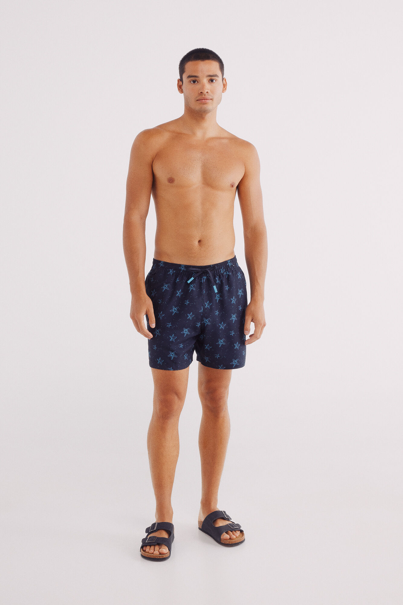 Springfield Ba&ntilde;ador estampado estrellas