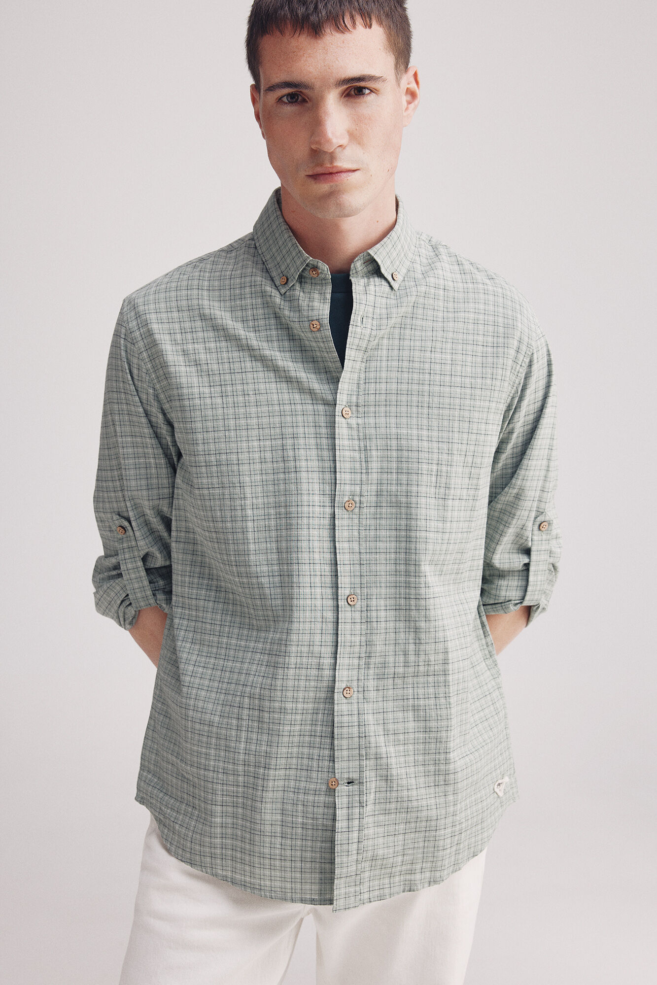 Springfield Camisa algod&oacute;n slum cuadros