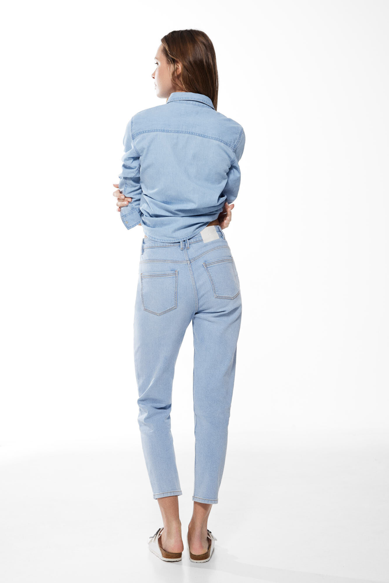 Springfield Jeans mom azul tinta