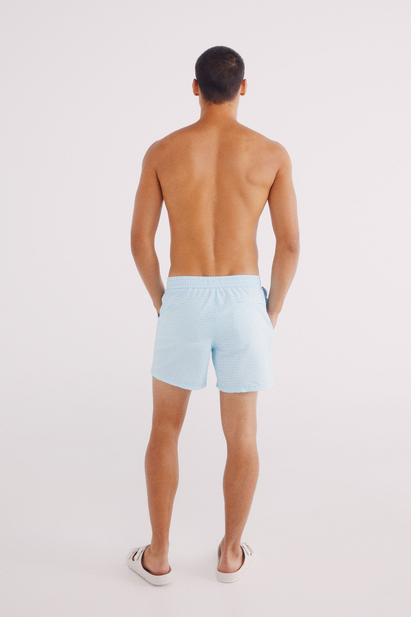 Springfield Ba&ntilde;ador estampado turquesa
