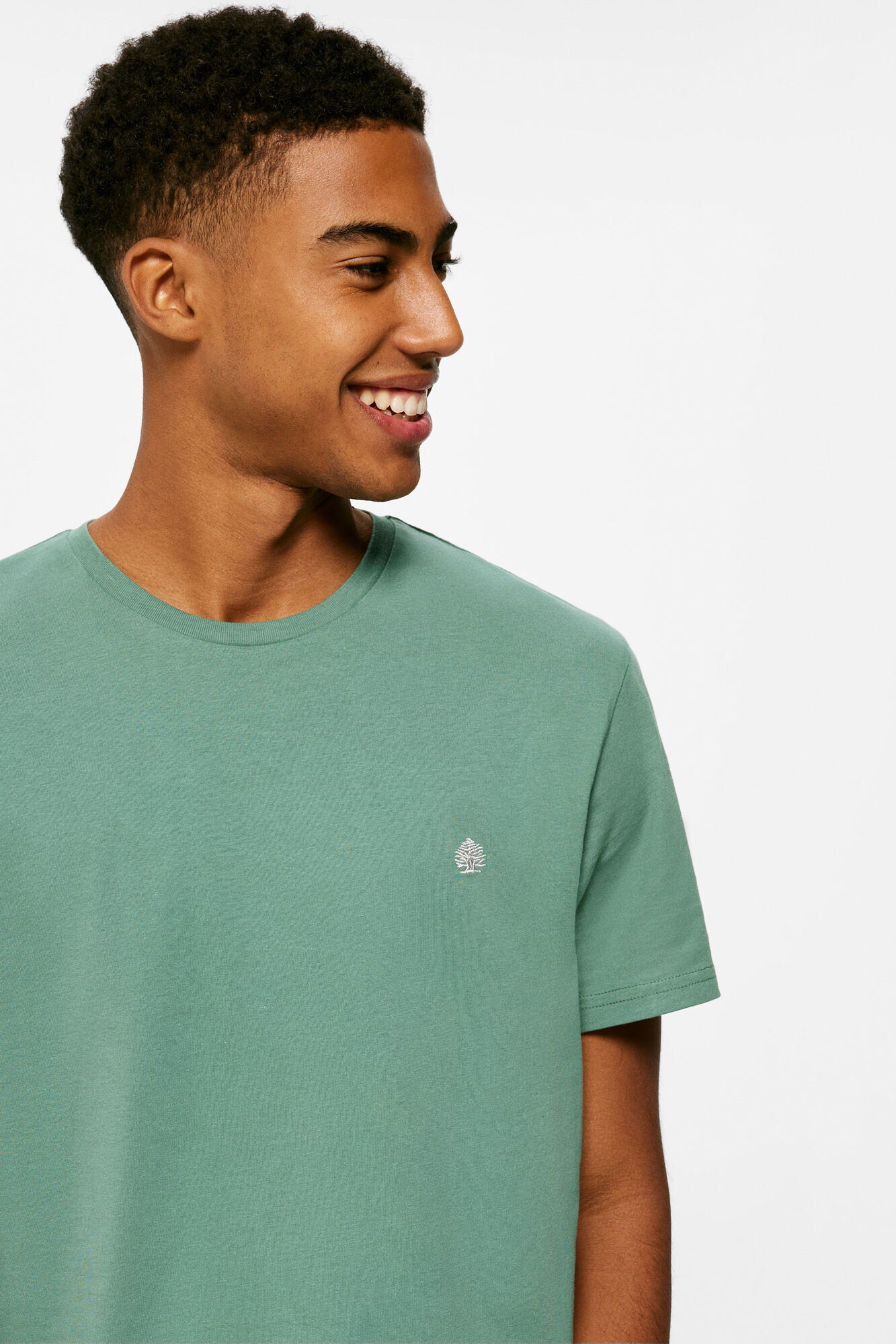 Springfield Playera b&aacute;sica &aacute;rbol verde