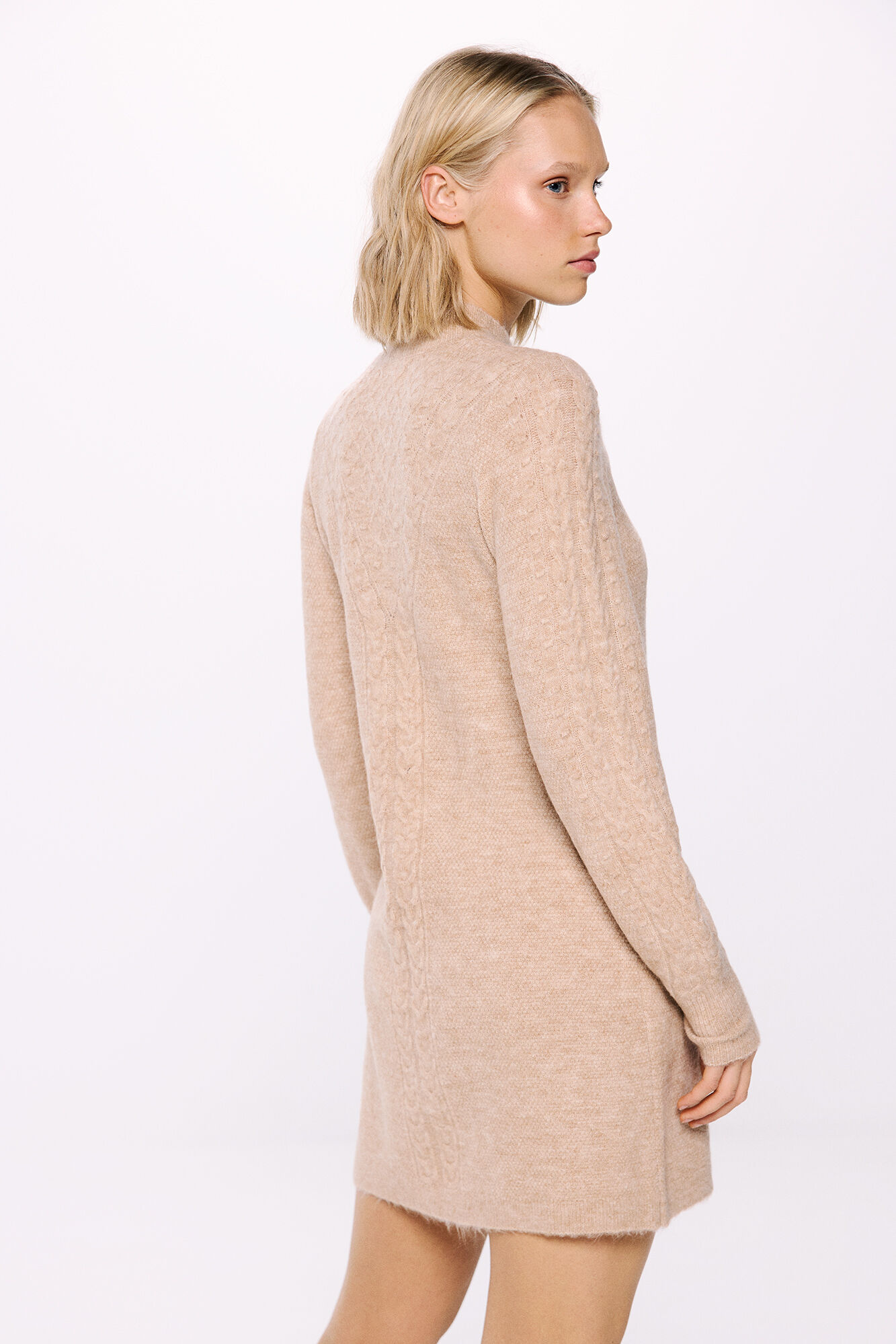 Springfield Vestido corto tejido trenzas