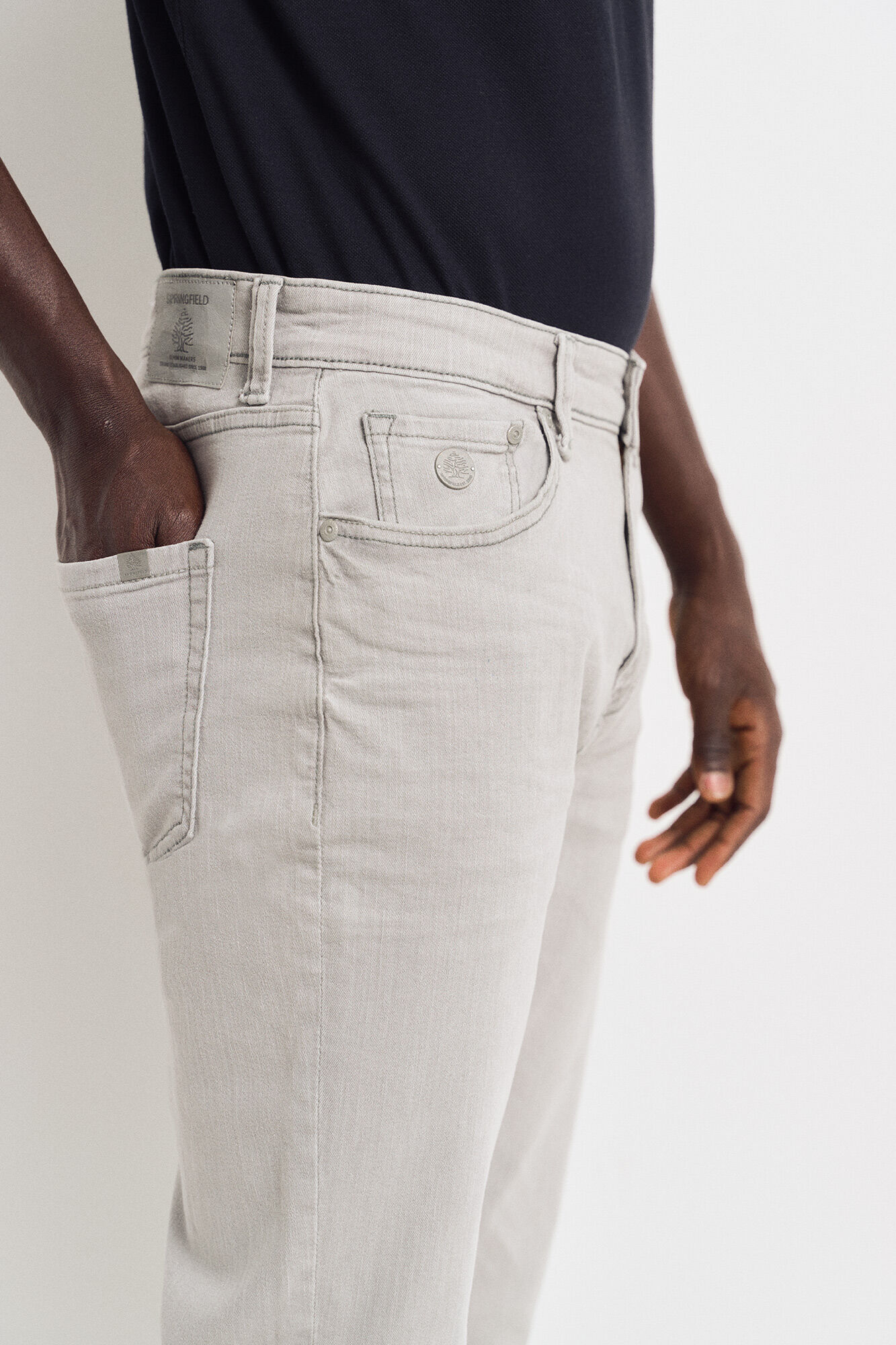 Springfield Vaquero gris slim fit
