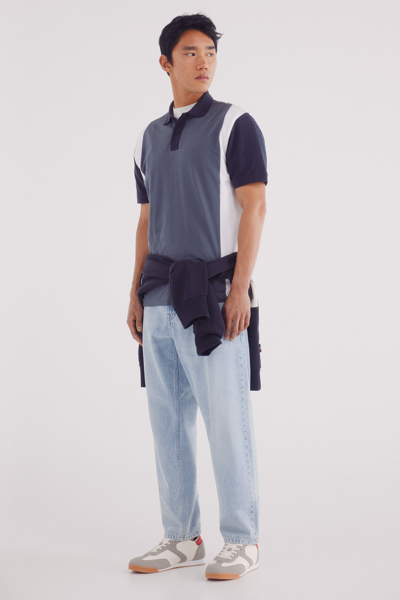 Springfield Polo piqu&eacute; rayas verticales regular fit azul