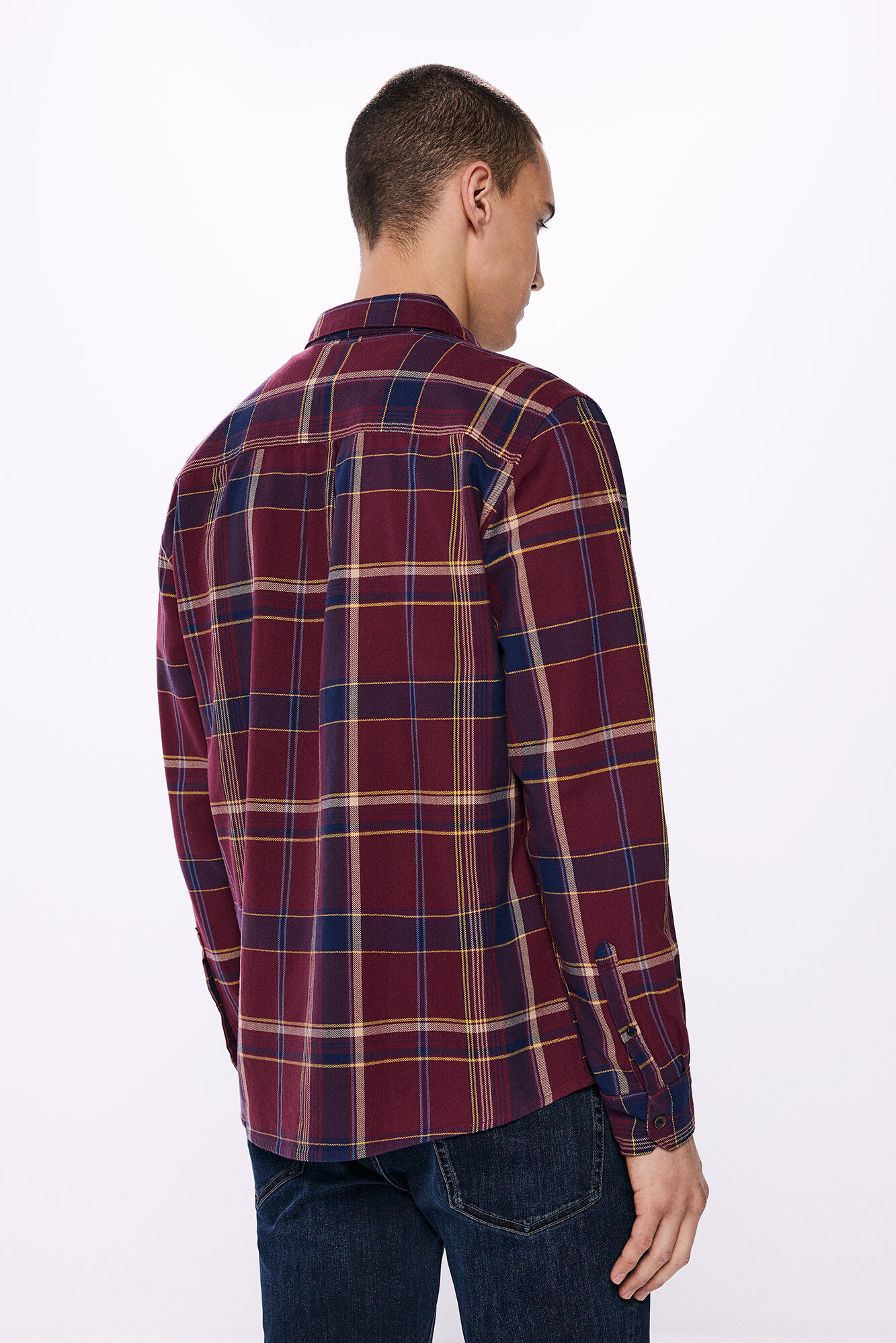Springfield Camisa cuadros rojo