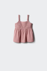 Springfield Kids Top de tirantes de crochet para ni&ntilde;a rosa