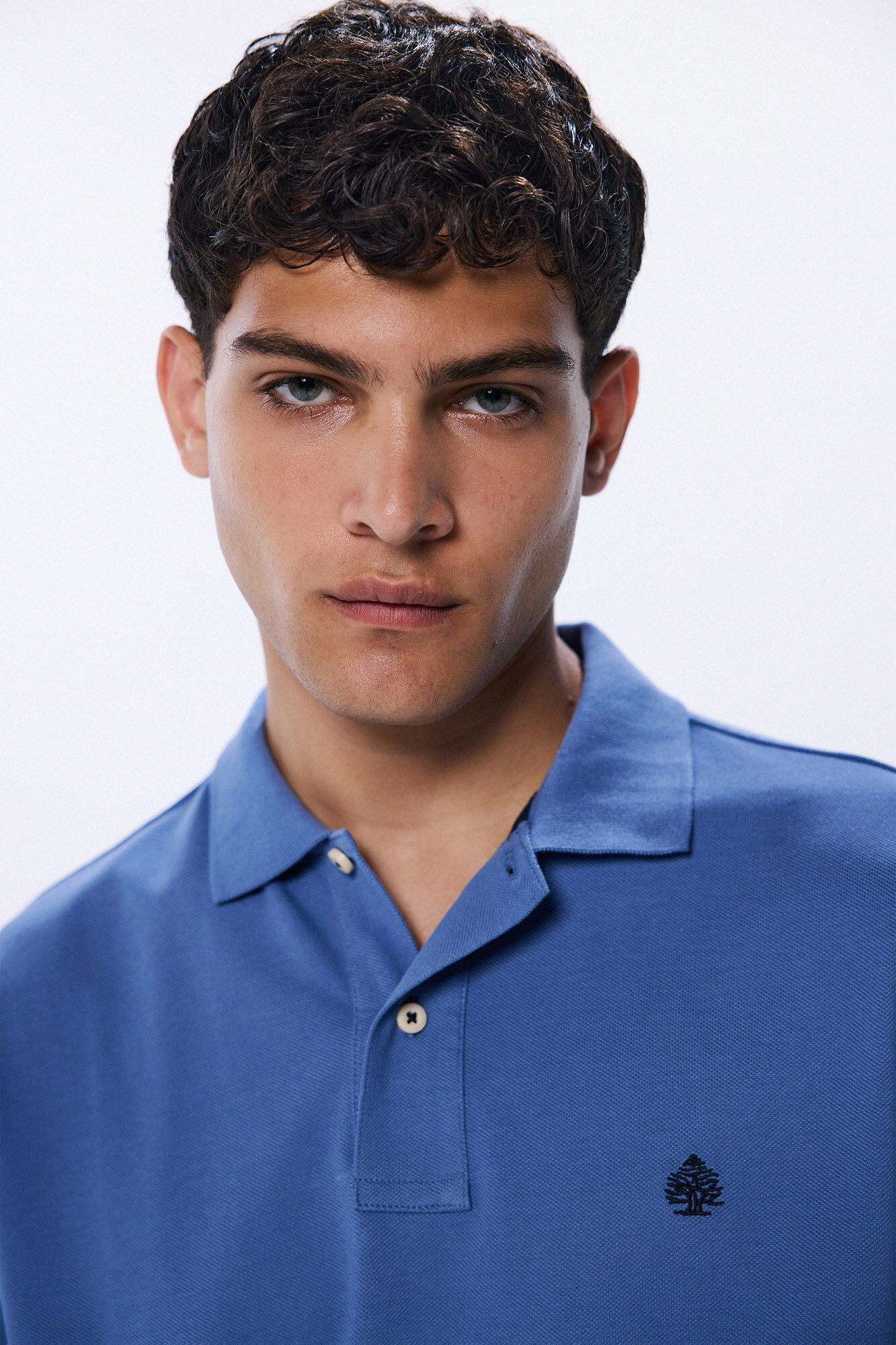 Springfield Polo piqu&eacute; basico regular fit azul tinta