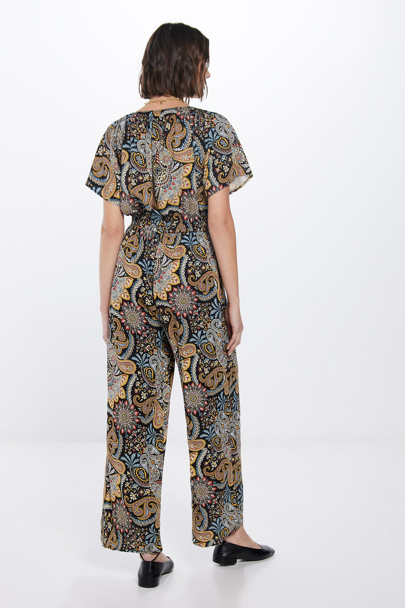 Springfield Jumpsuit halter estampado negro