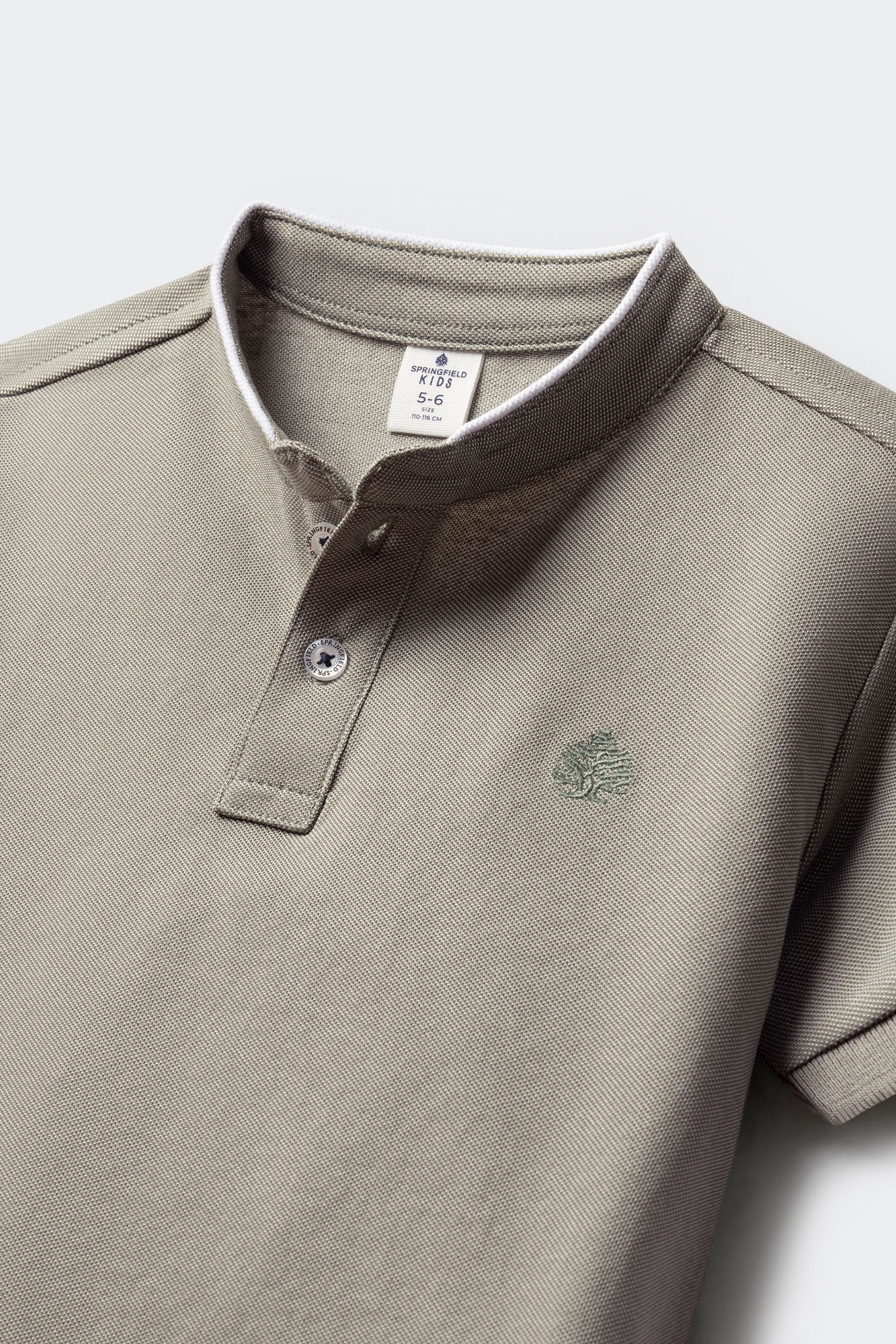 Springfield Kids Polo cuello mao oxford ni&ntilde;o verde