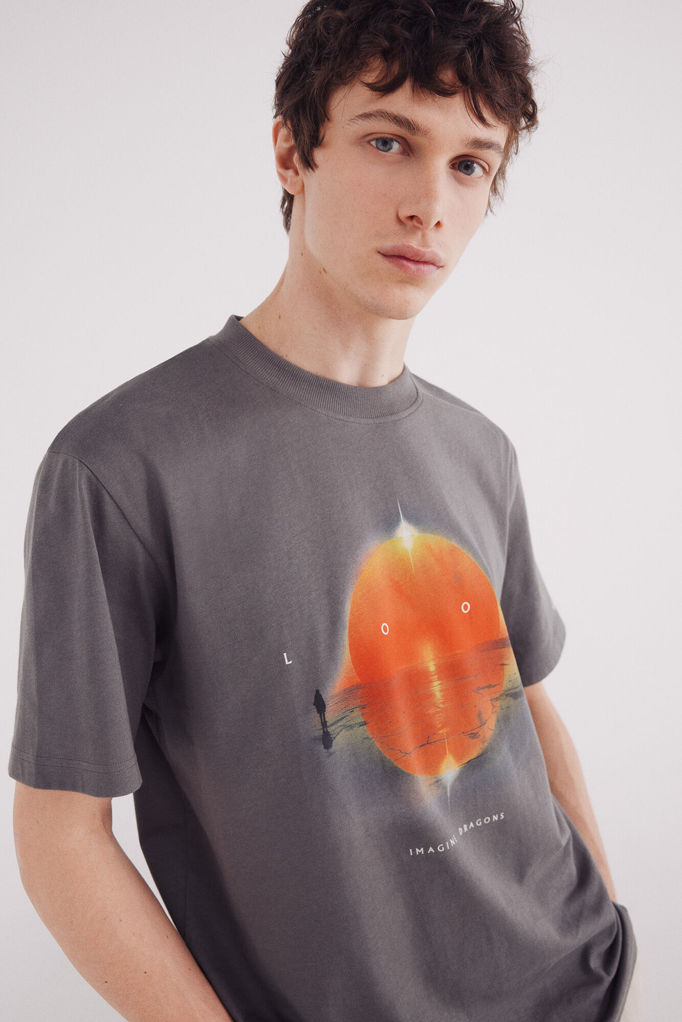 Springfield Playera Imagine Dragons gris