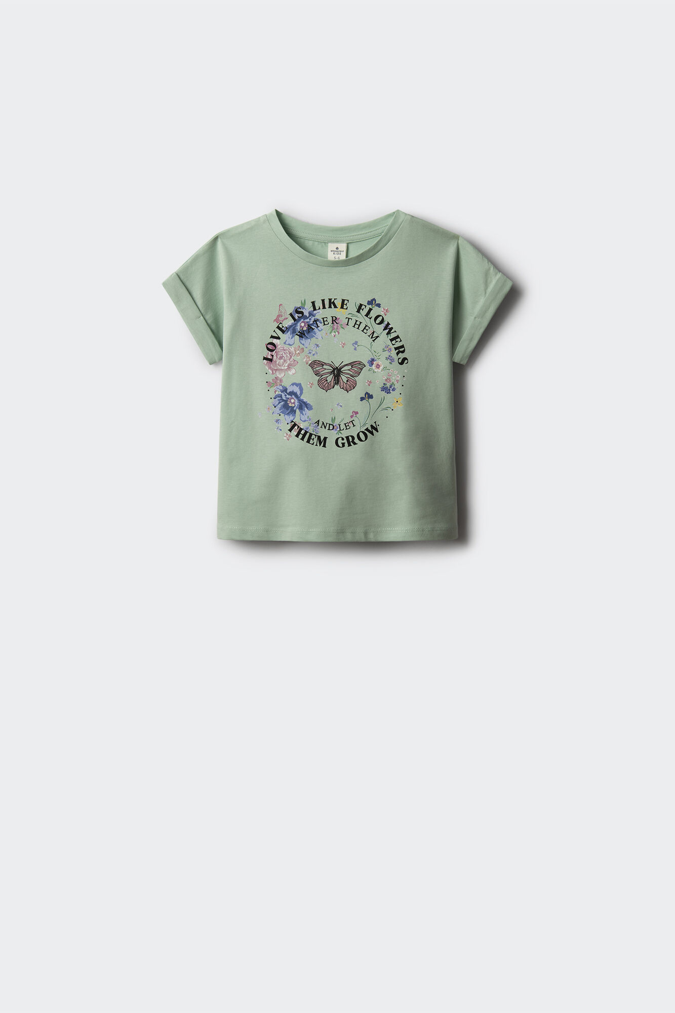 Springfield Kids Playera mariposa ni&ntilde;a verde