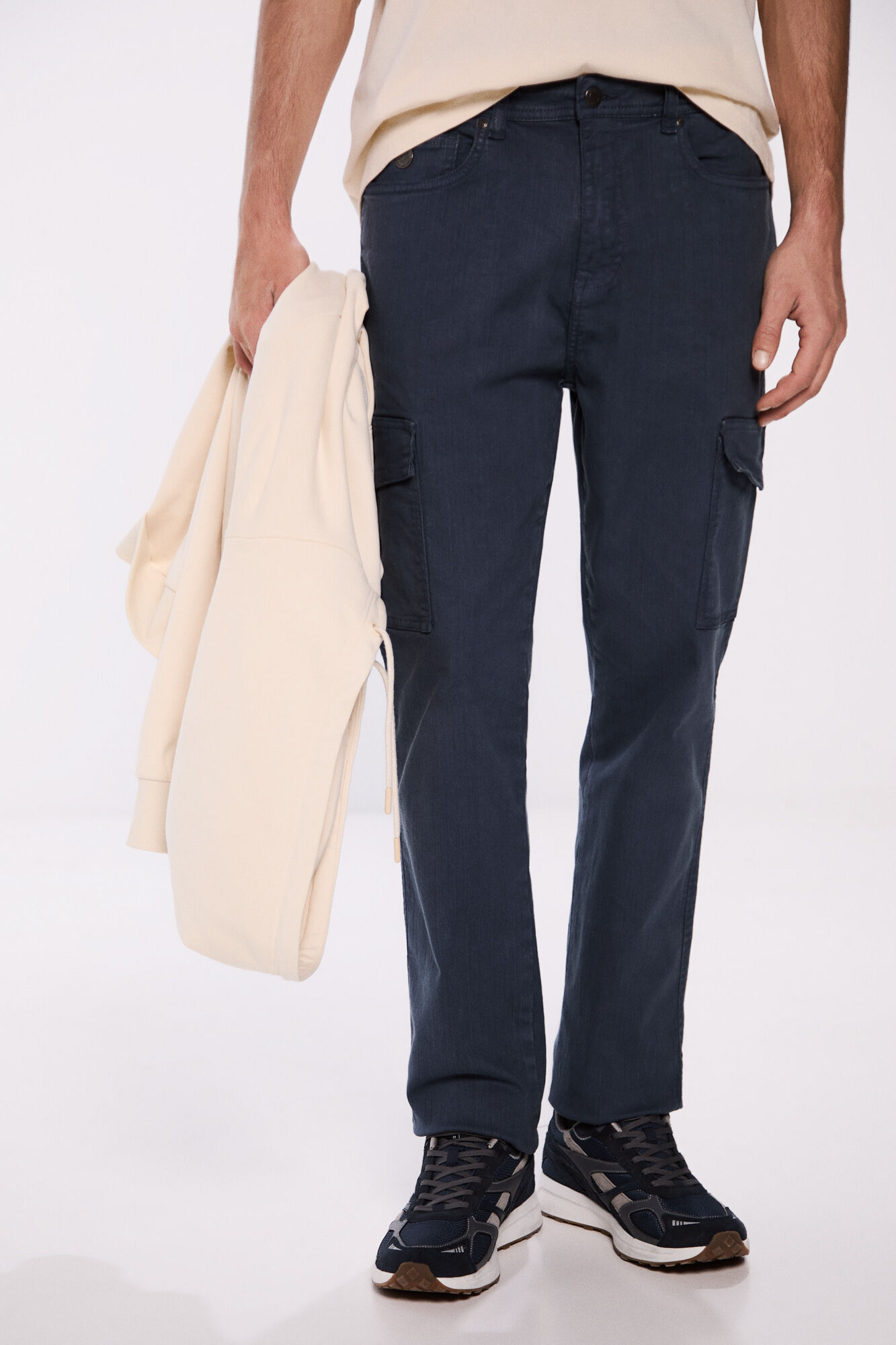 Springfield Pantal&oacute;n cargo lavado slim fit