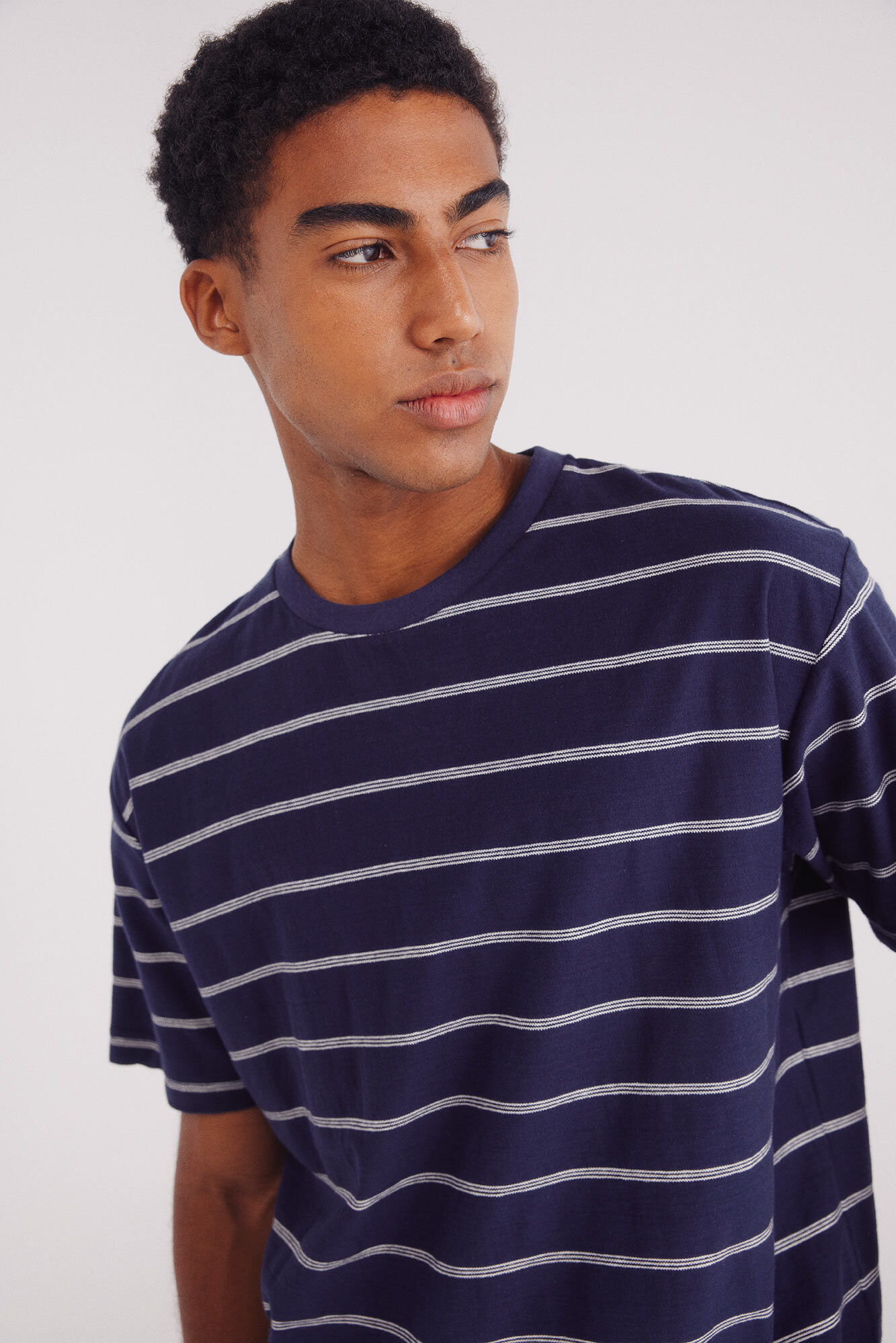 Springfield Playera algod&oacute;n slub rayas