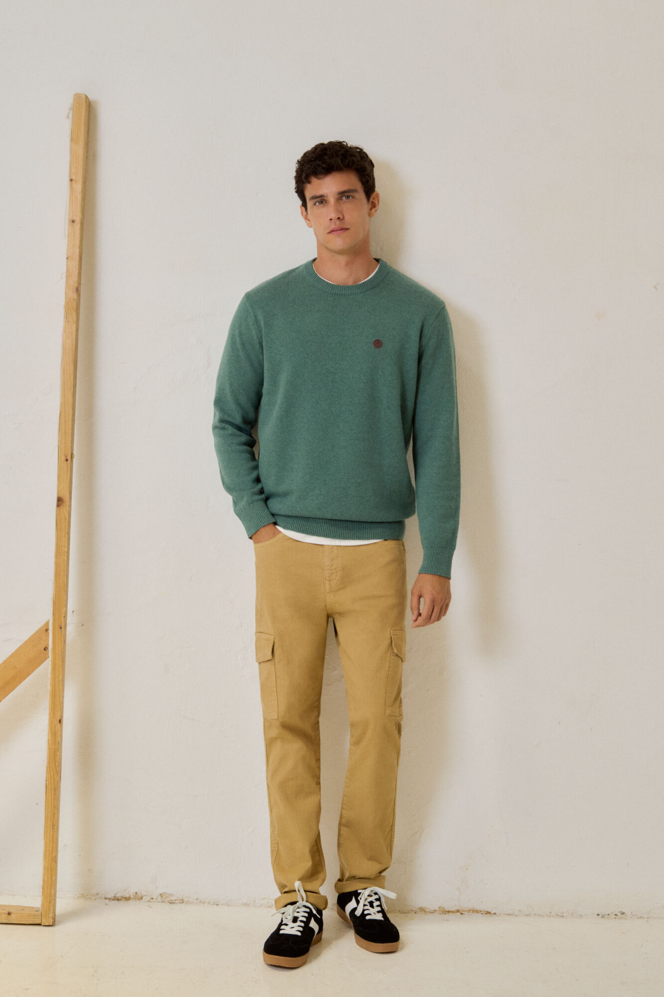 Springfield Pantal&oacute;n cargo lavado slim fit