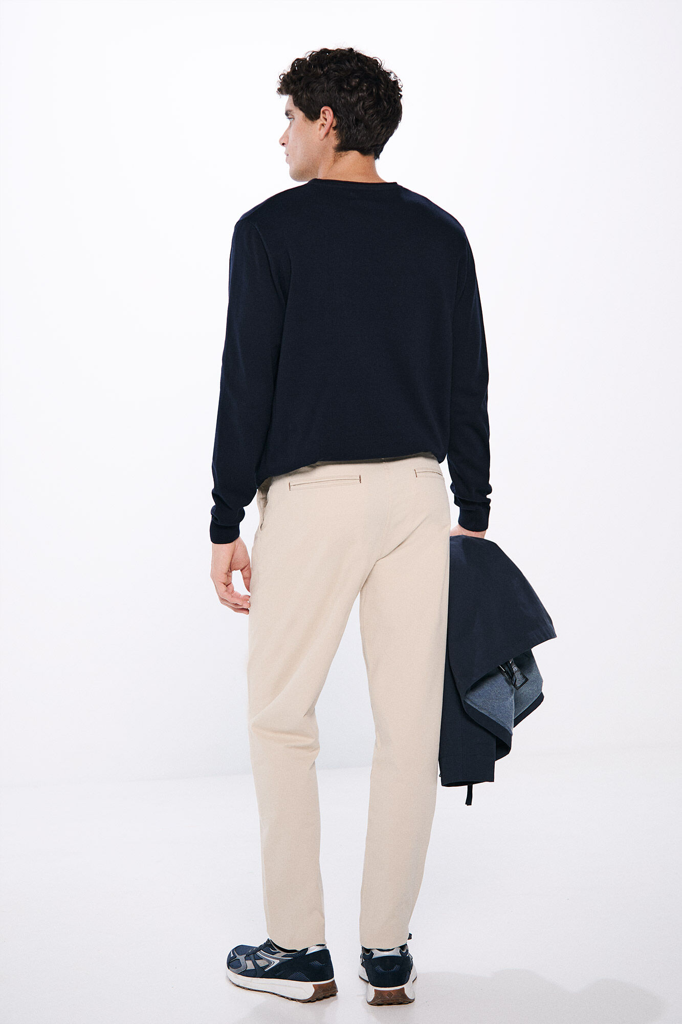 Springfield Pantal&oacute;n chino slim fit color beige