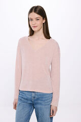 Springfield Playera chenilla hombros crochet rosa