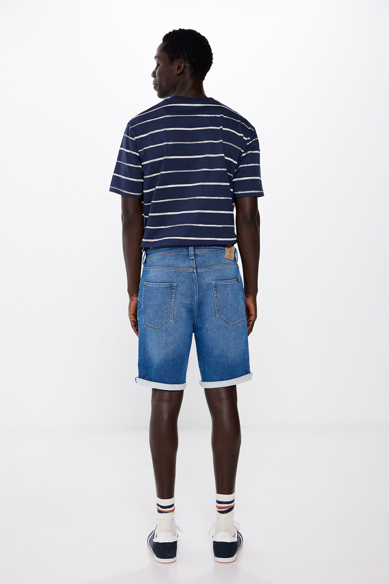 Springfield Bermuda en knit denim azulado