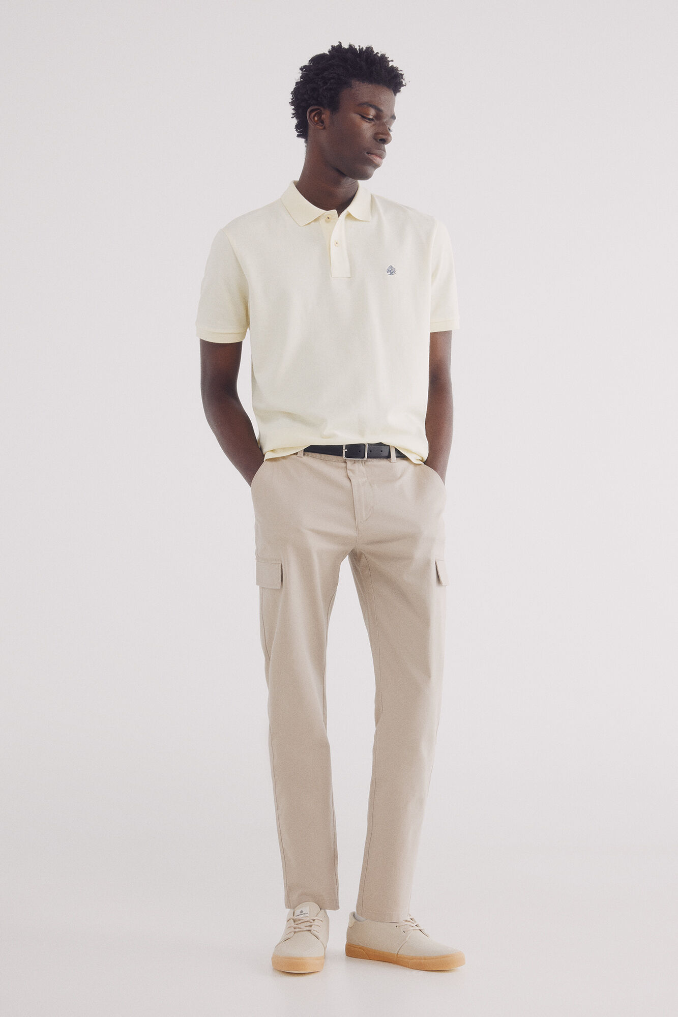 Springfield Polo piqu&eacute; b&aacute;sico regular fit amarillo