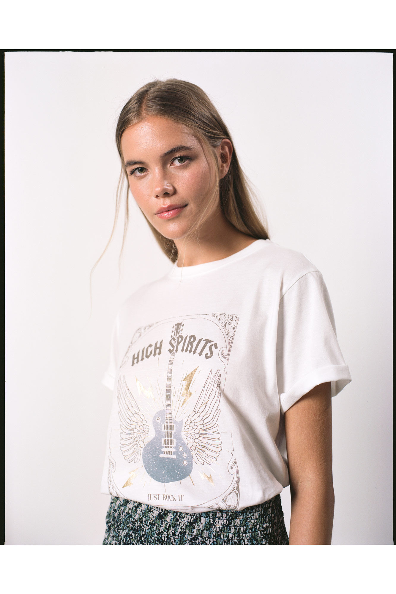 High Spirits Playera Freedom blanco