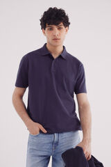 Springfield Polo piqu&eacute; fantas&iacute;a color regular fit azul