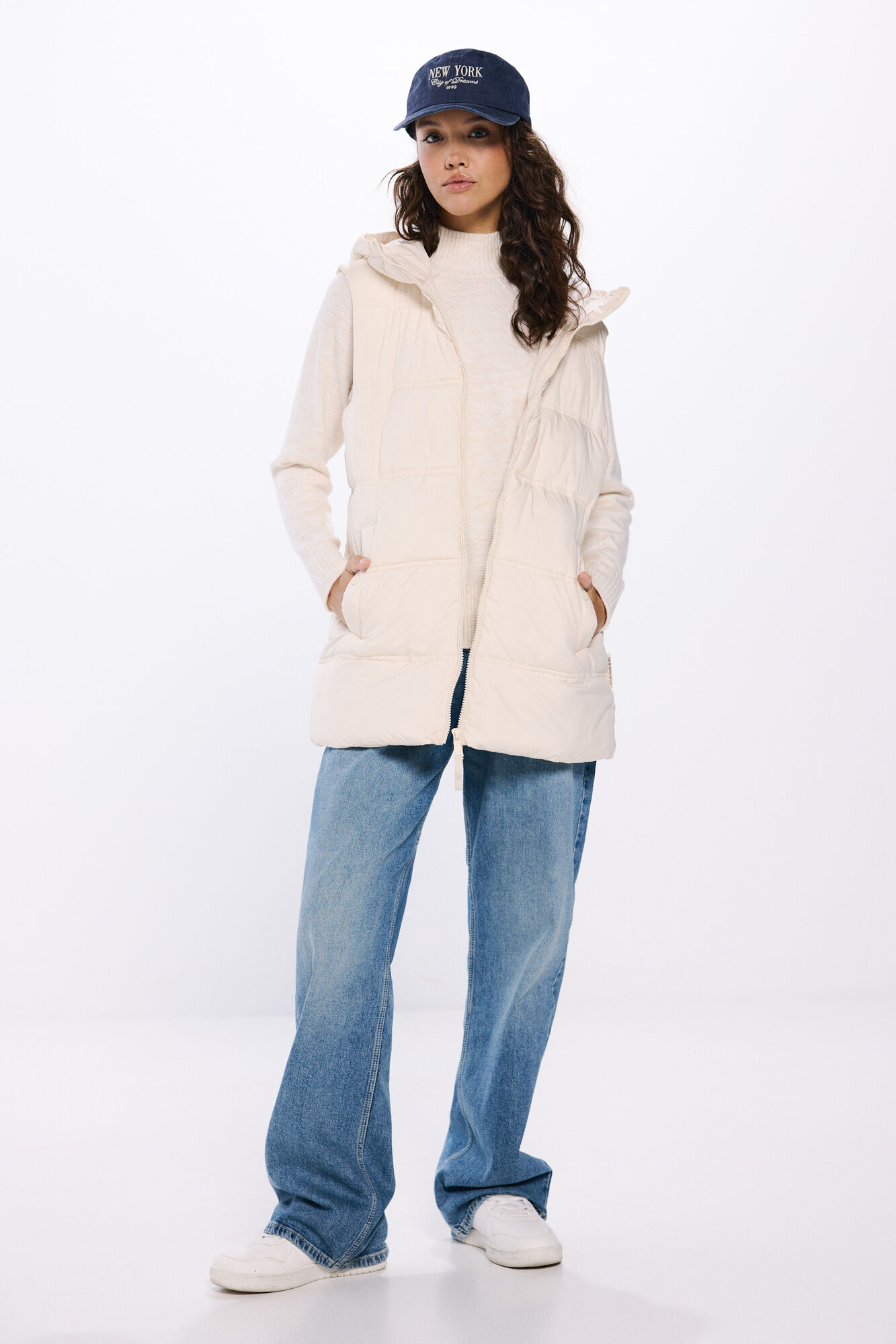 Springfield Chaleco acolchado repelente al agua beige