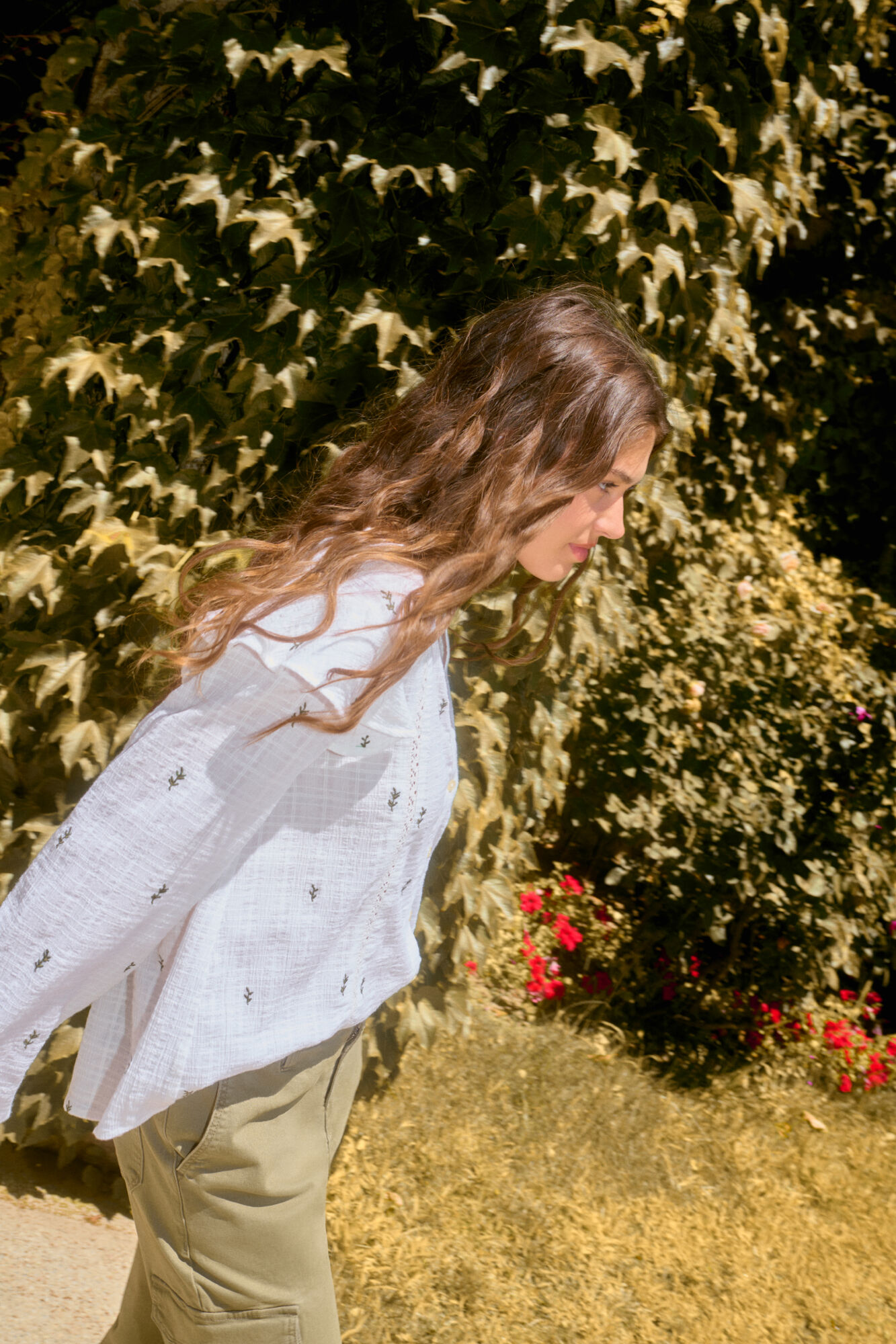 Springfield Blusa bordados lace