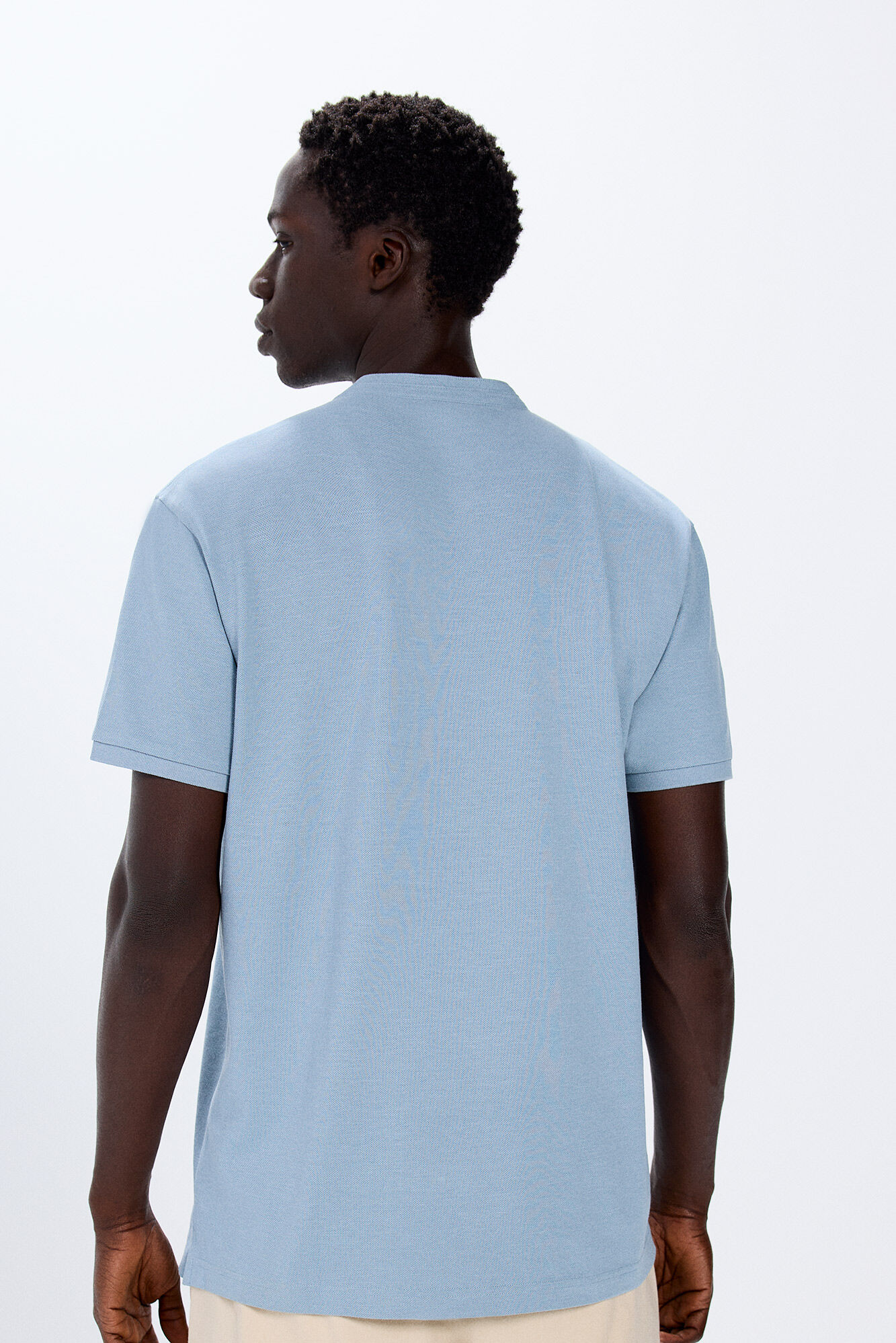 Springfield Polo piqu&eacute; cuello mao azul mezcla