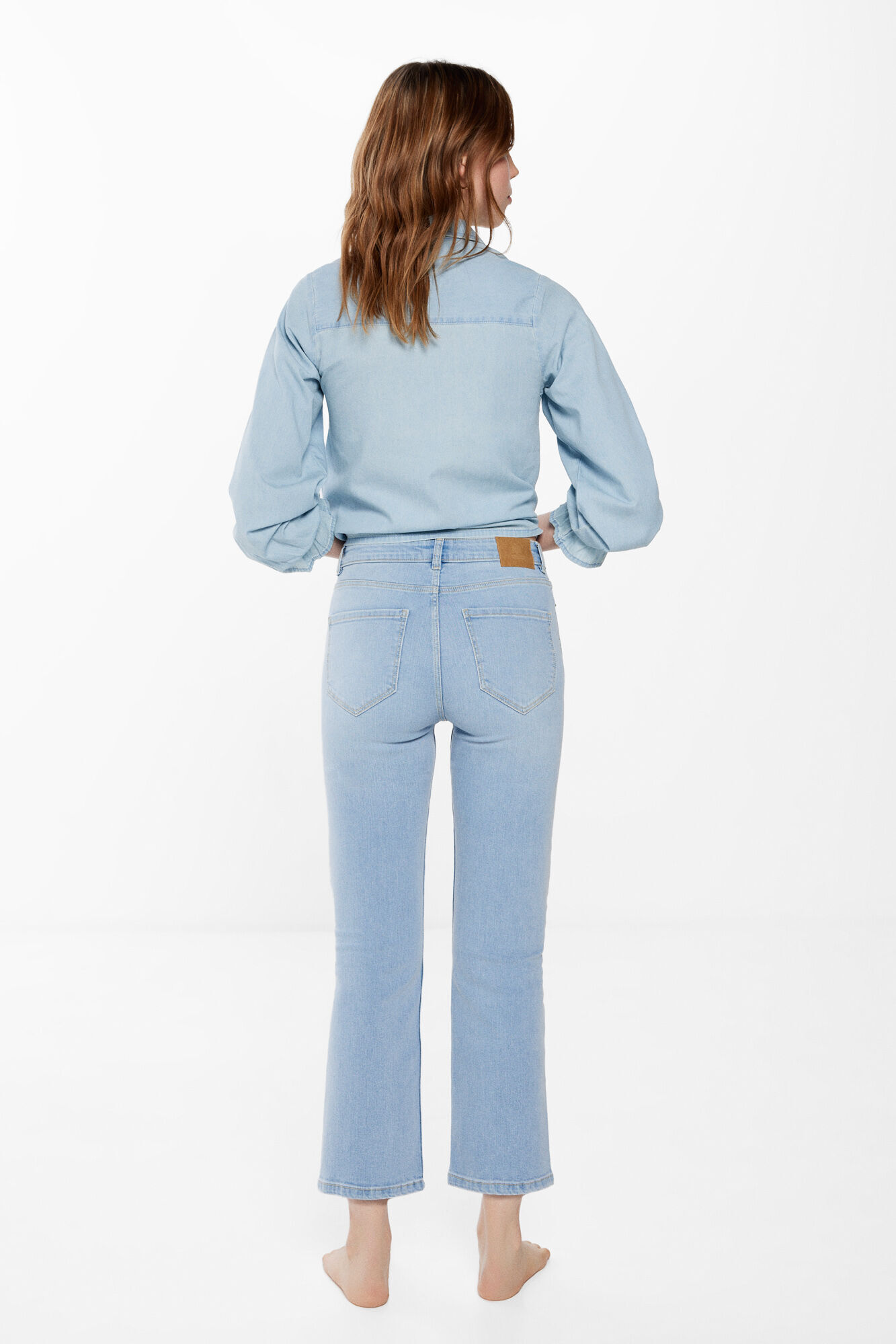 Springfield Jeans Kick Flare azul tinta