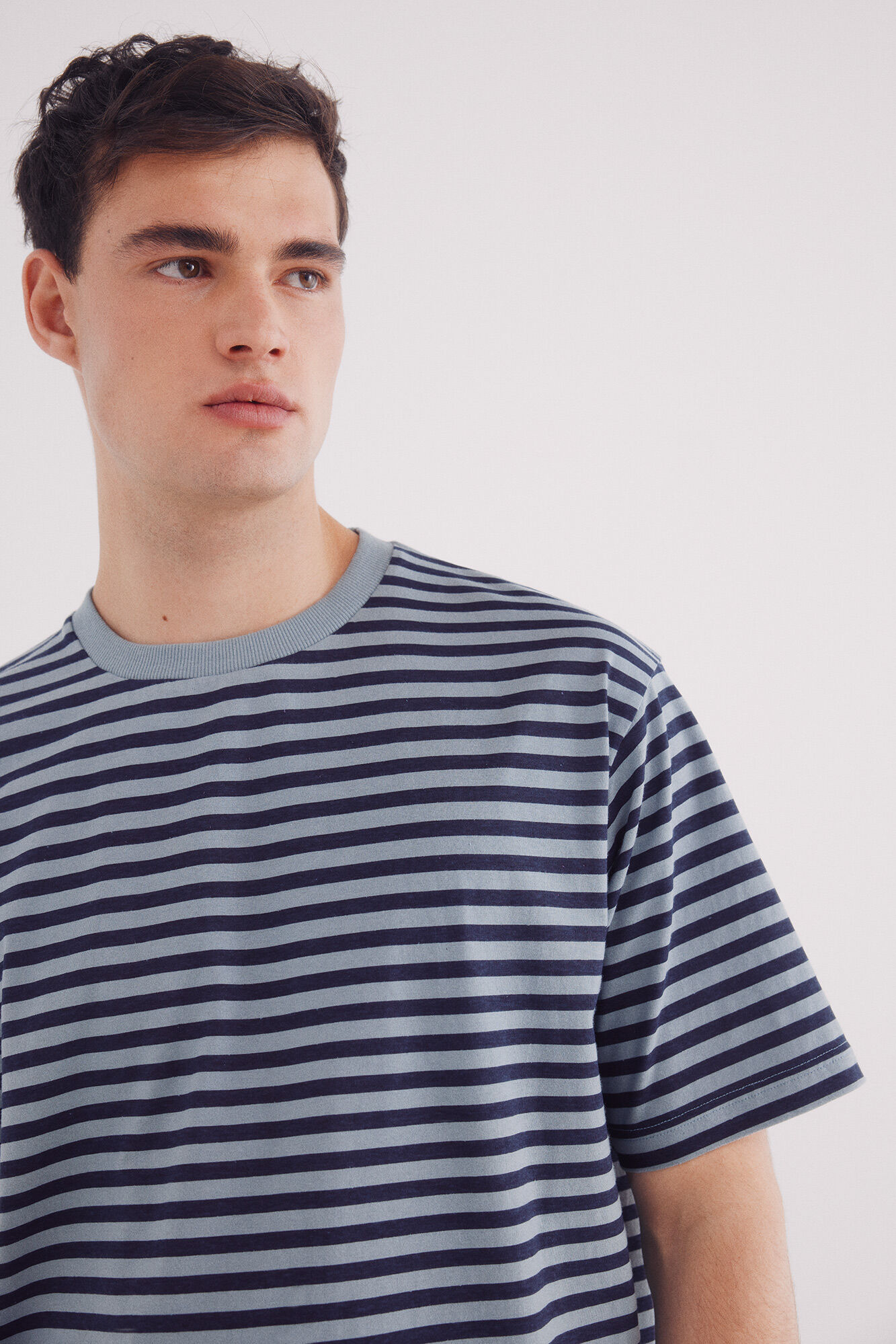 Springfield Playera rayas estampada