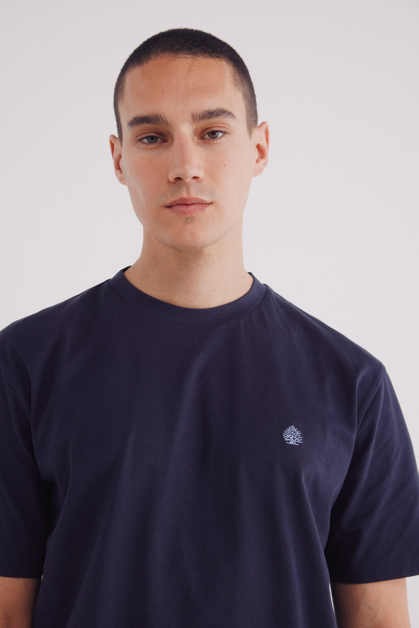Springfield Playera b&aacute;sica cuello redondo azul