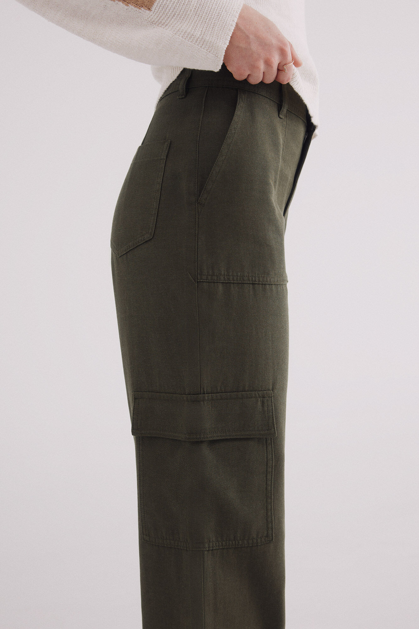 Springfield Pantal&oacute;n cargo ligero khaki