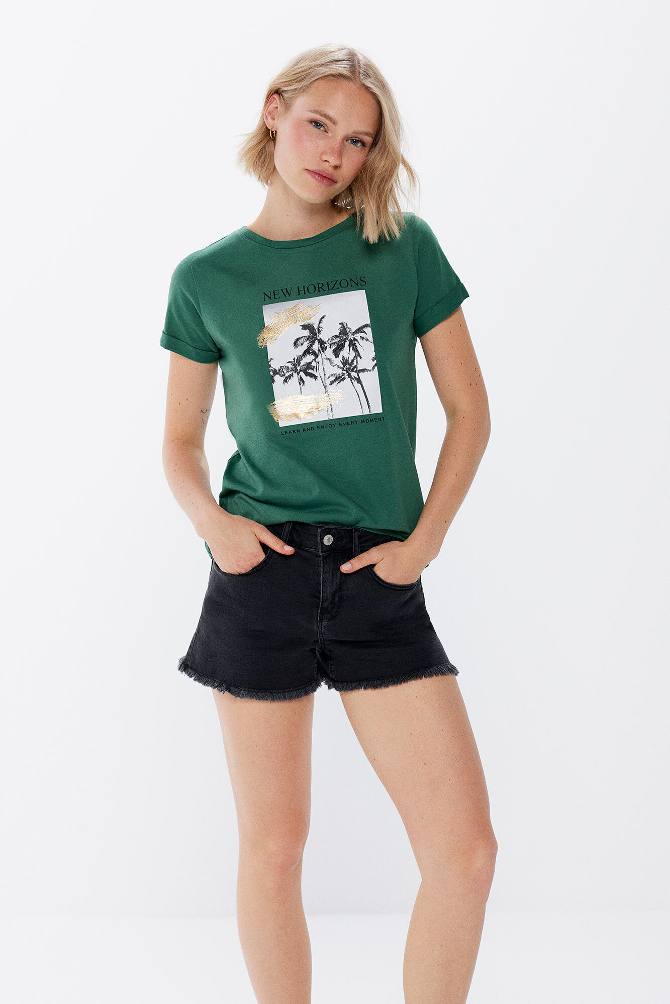 Springfield Playera "New horizons" khaki
