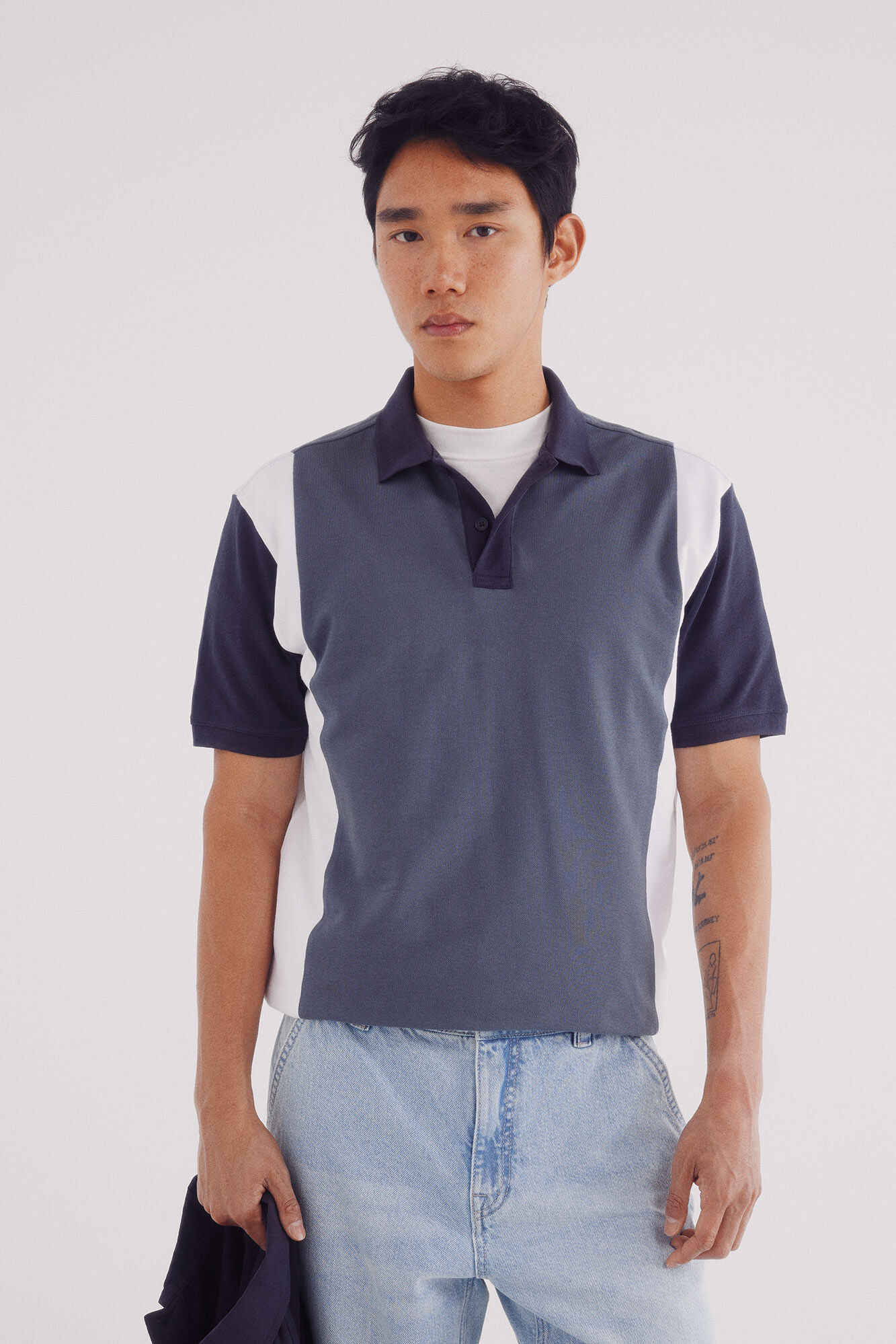 Springfield Polo piqu&eacute; rayas verticales regular fit azul