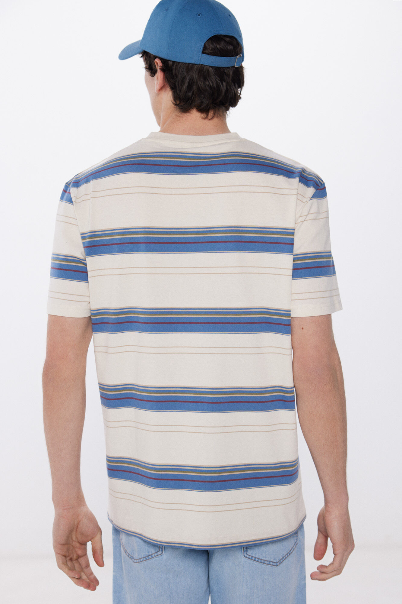 Springfield Playera rayas clara blanco