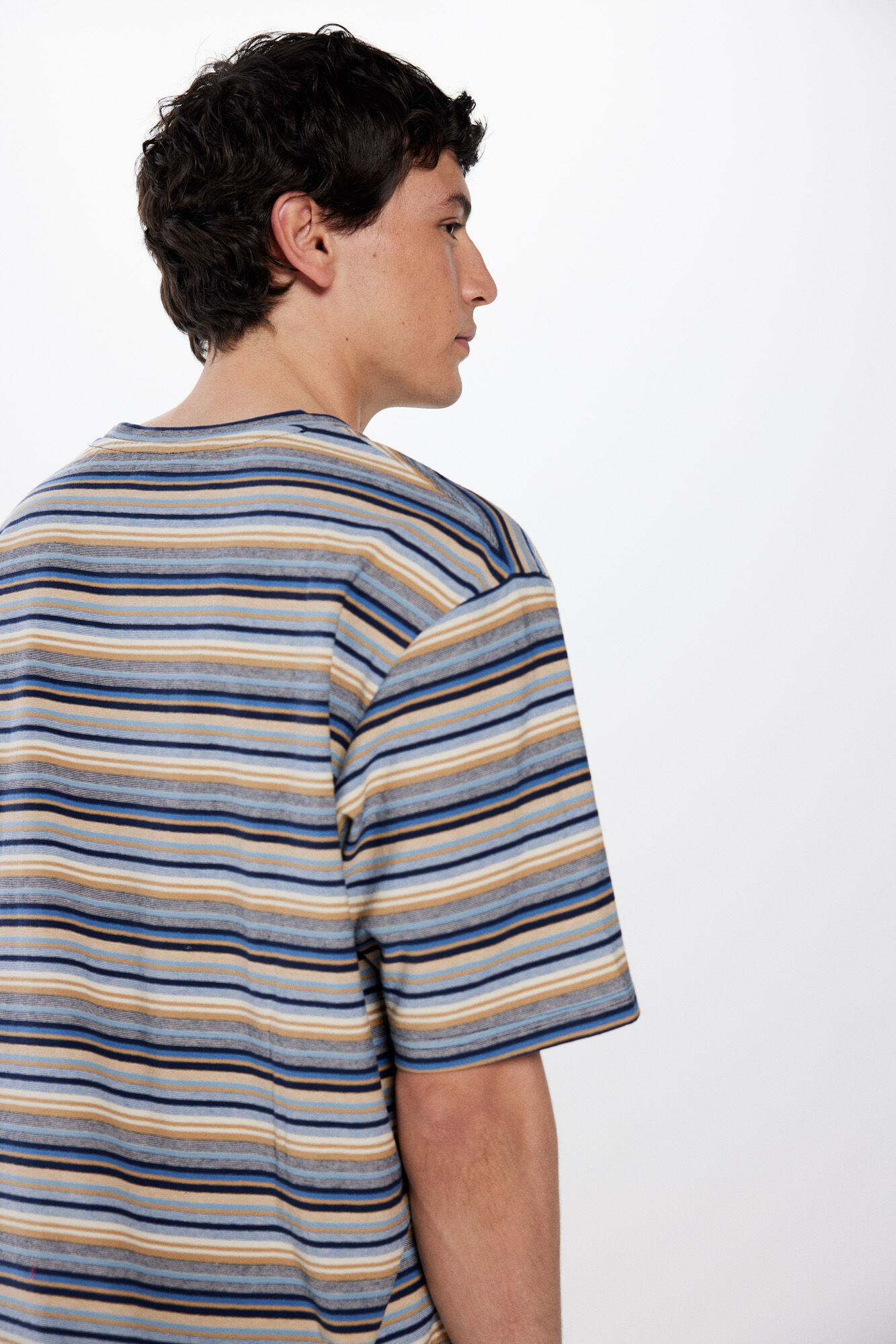 Springfield Playera rayas azul indigo