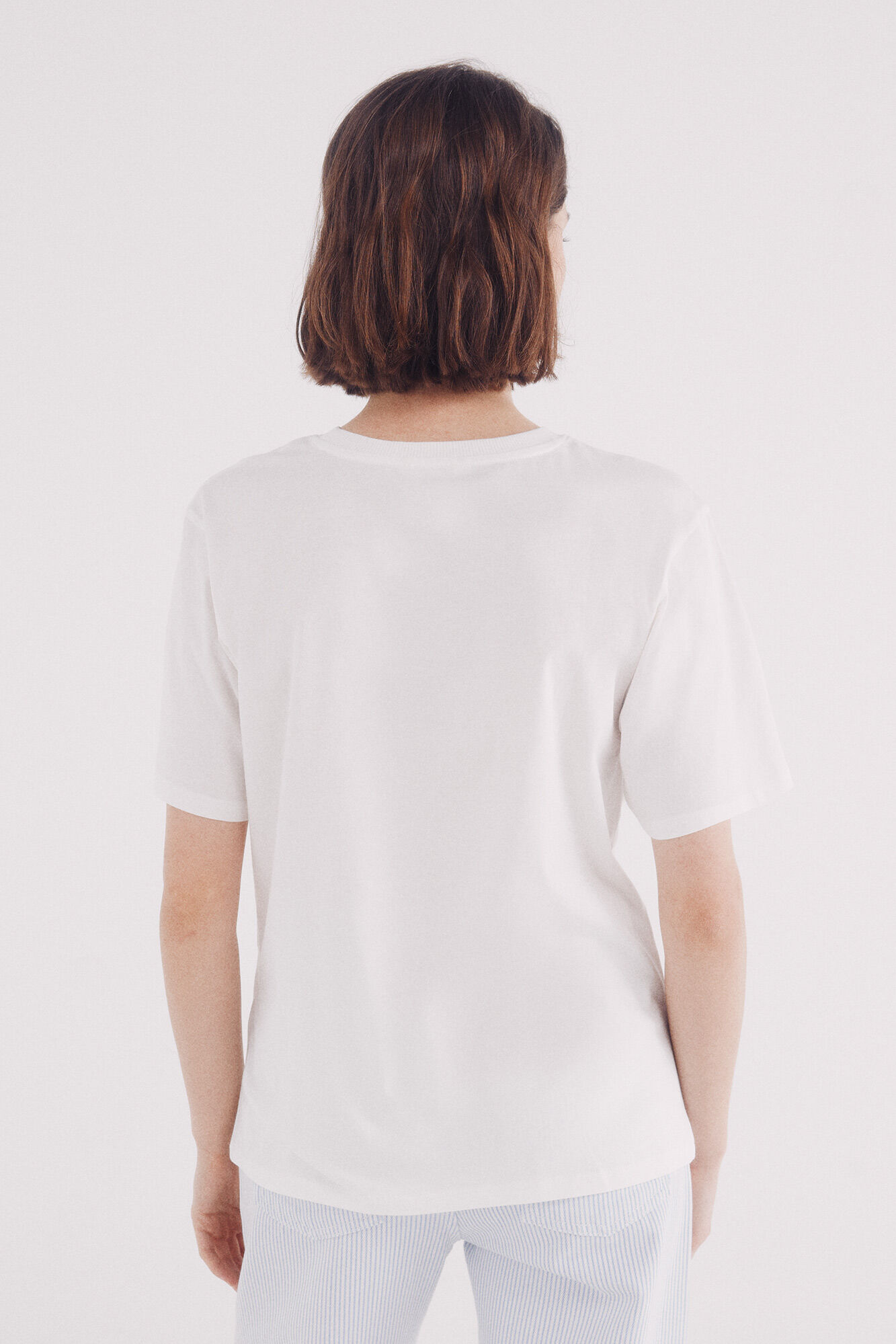 Springfield Playera gr&aacute;fica blanco