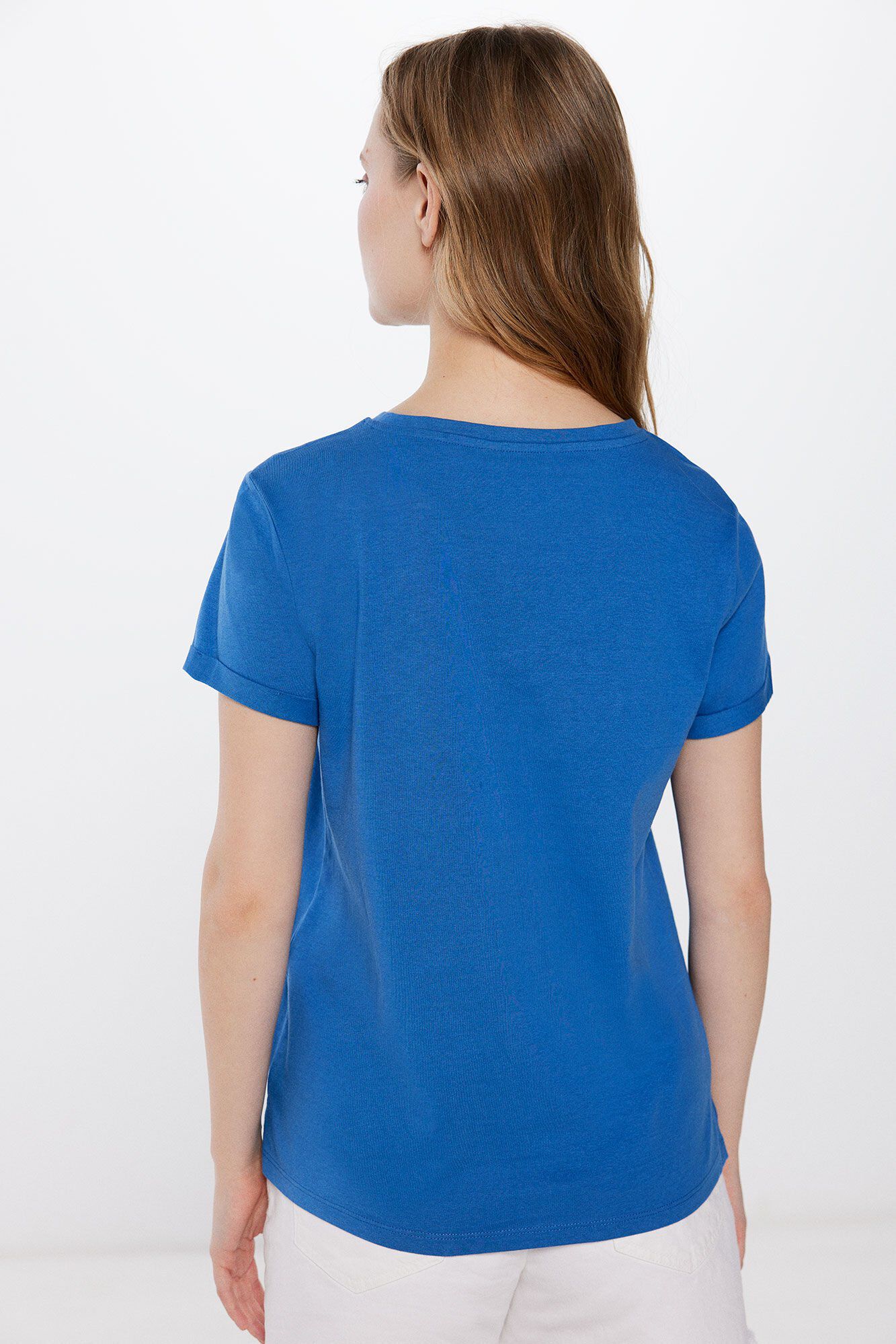 Springfield Playera Gr&aacute;fica Paisaje azul