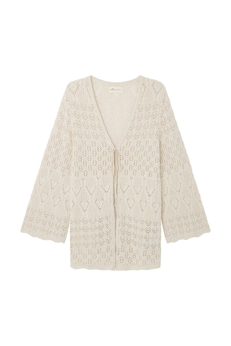 Springfield Cardigan Pointelle natural
