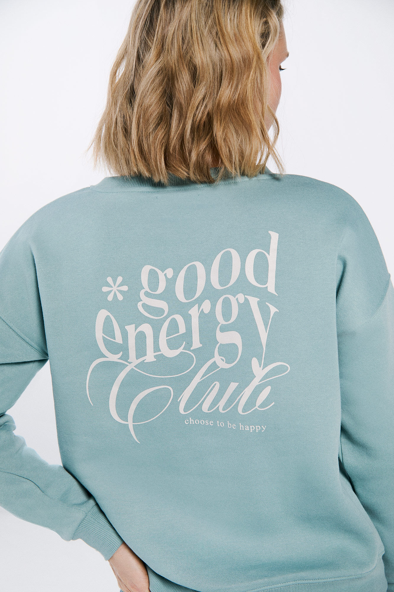 Springfield Sudadera "Chill vibes" verde