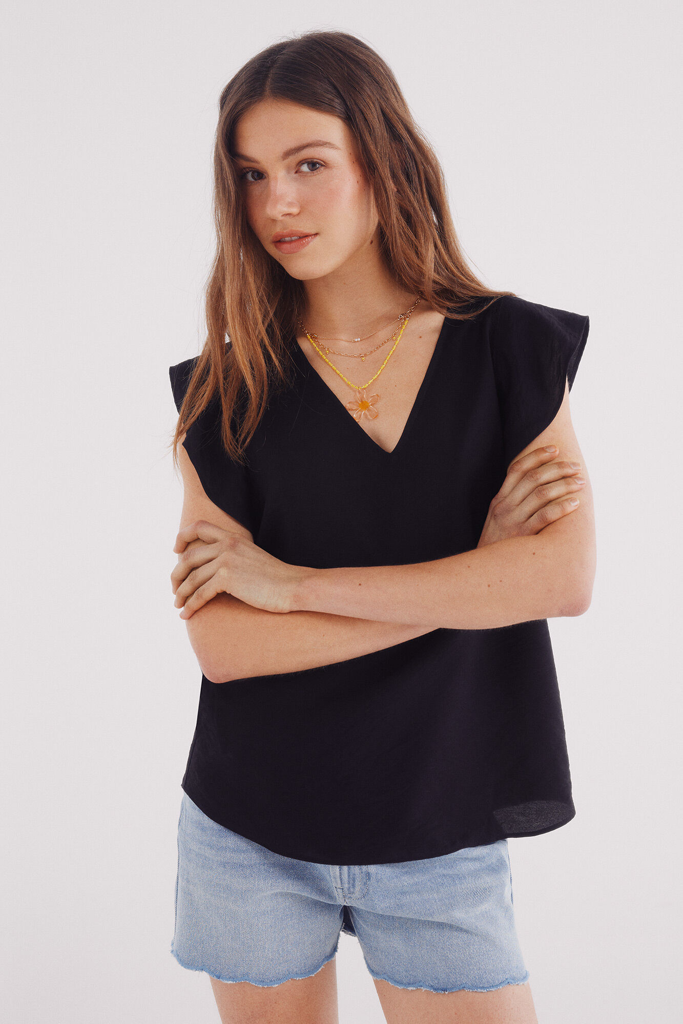 Springfield Blusa volantes