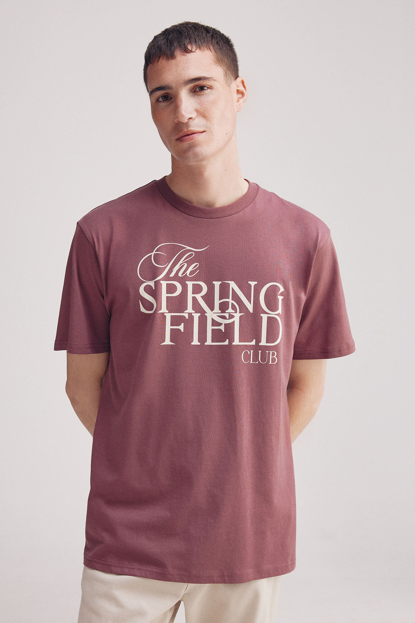 Springfield Playera logo Springfield club p&uacute;rpura