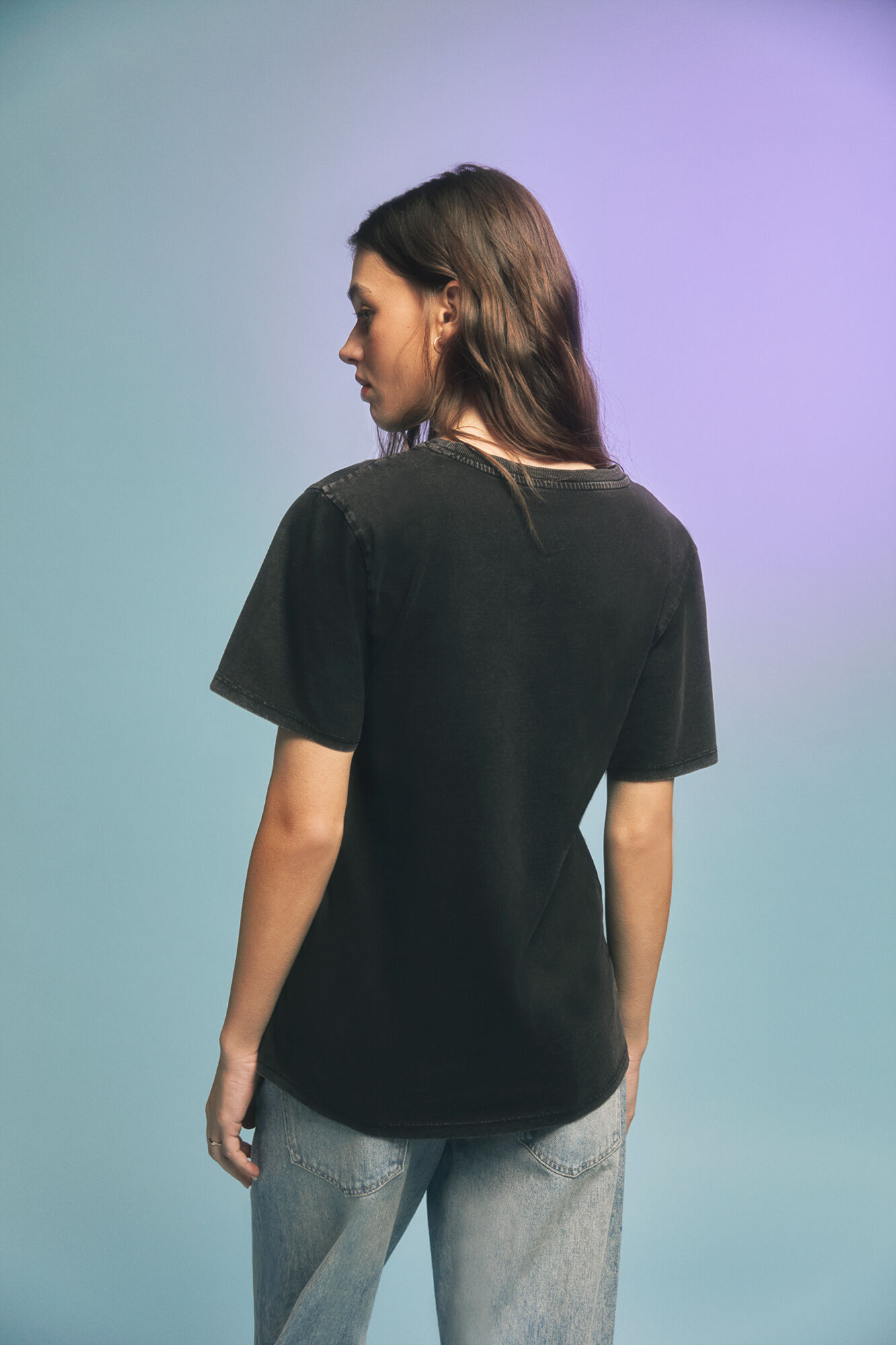Springfield Playera gr&aacute;fica gris