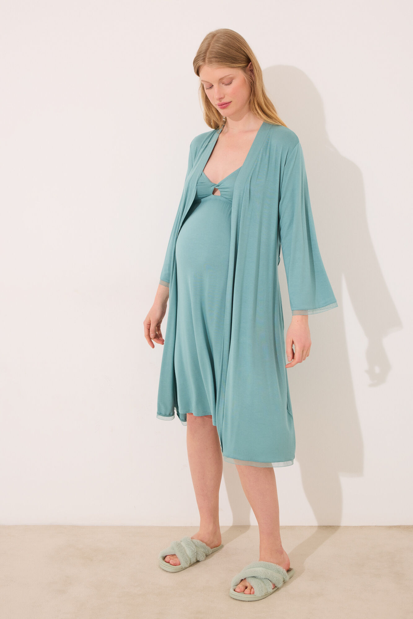 Women'secret Bata premam&aacute; verde agua verde