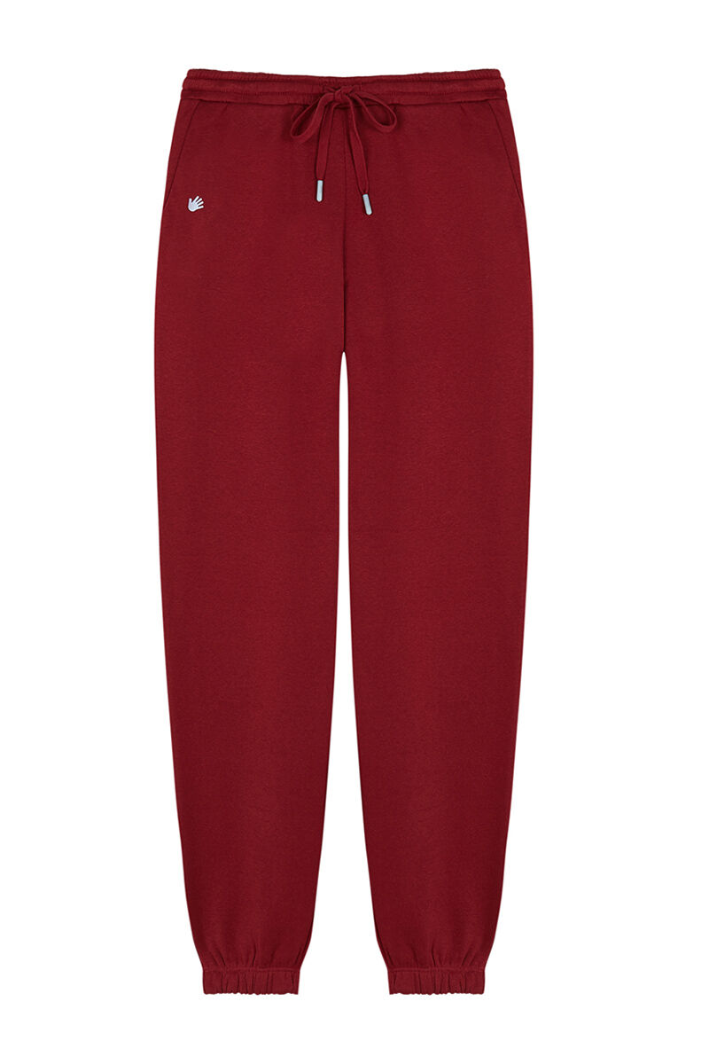 HI&BYE Pantal&oacute;n jogger felpa rojo rojo