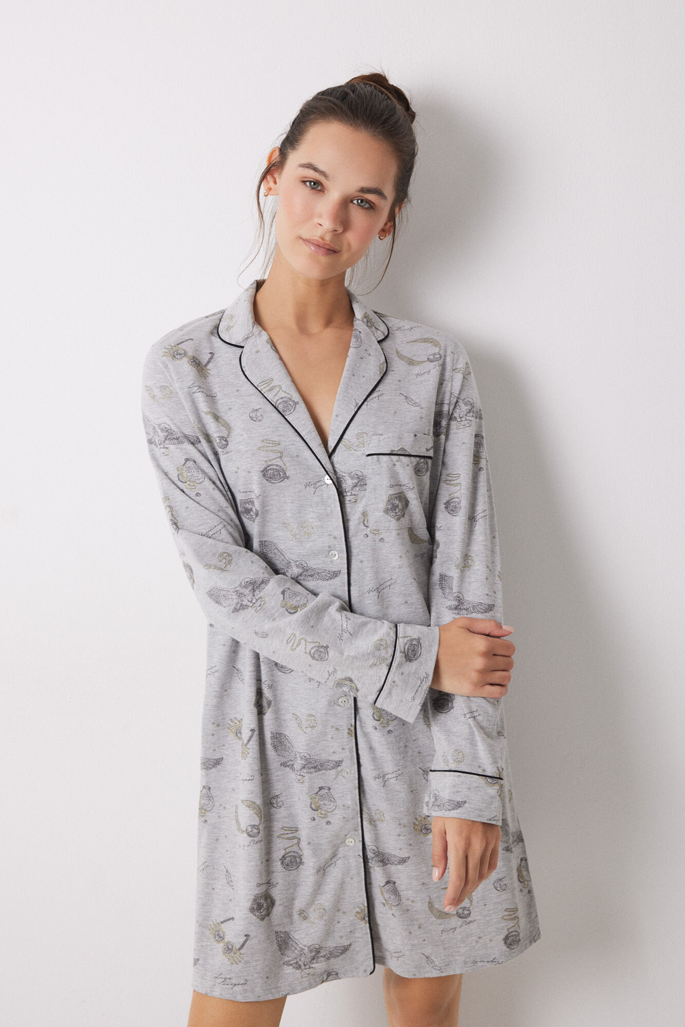 Women'secret Camis&oacute;n algod&oacute;n gris Harry Potter