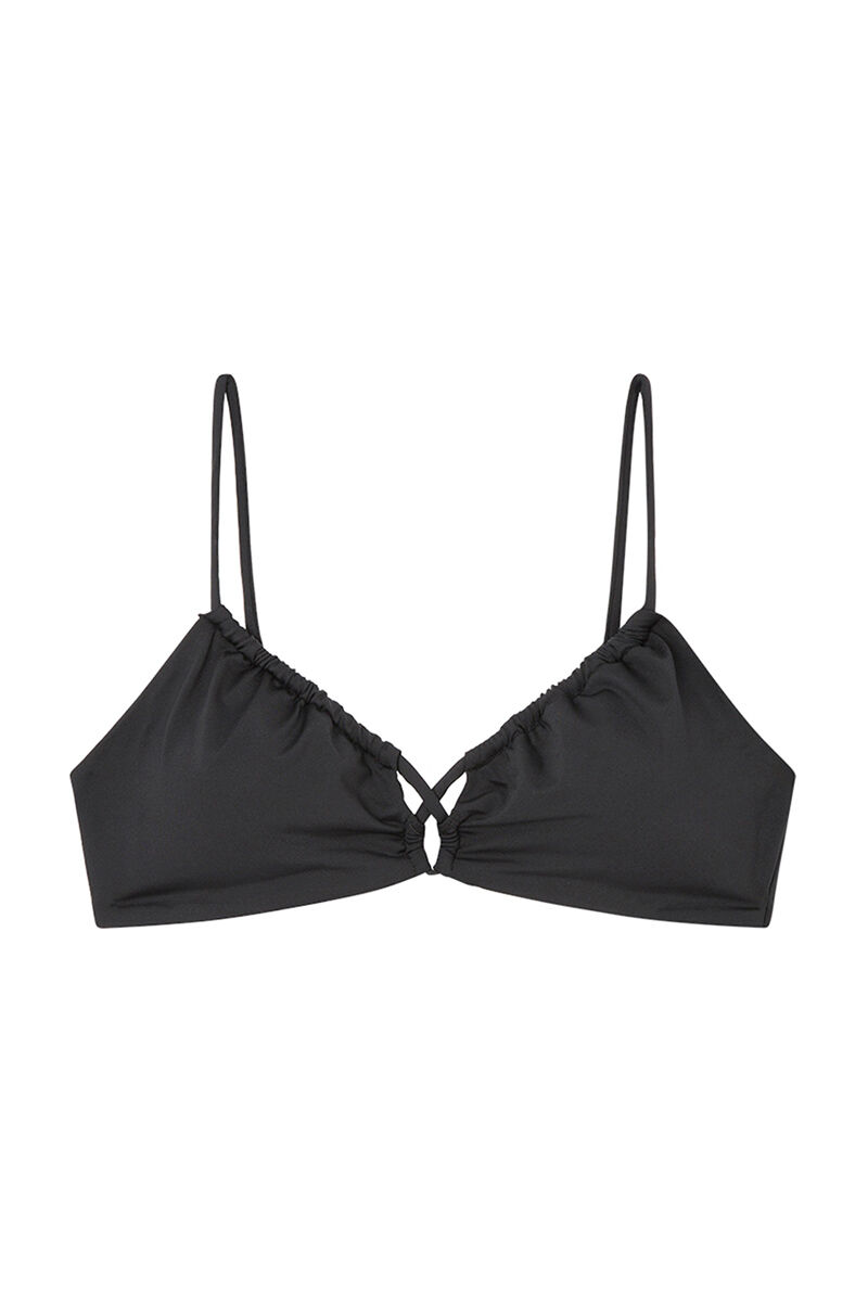 Women'secret Top bikini tiras negro negro