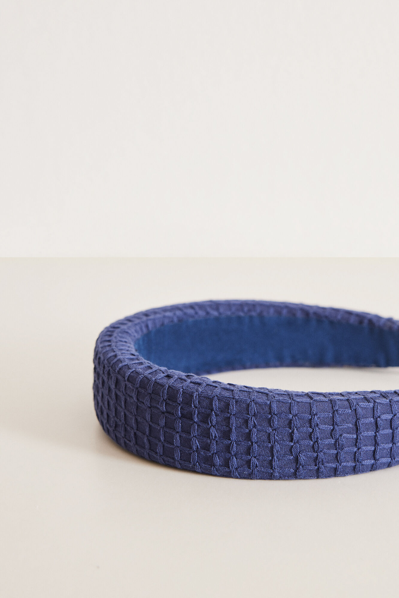 Women'secret Diadema pelo azul textura
