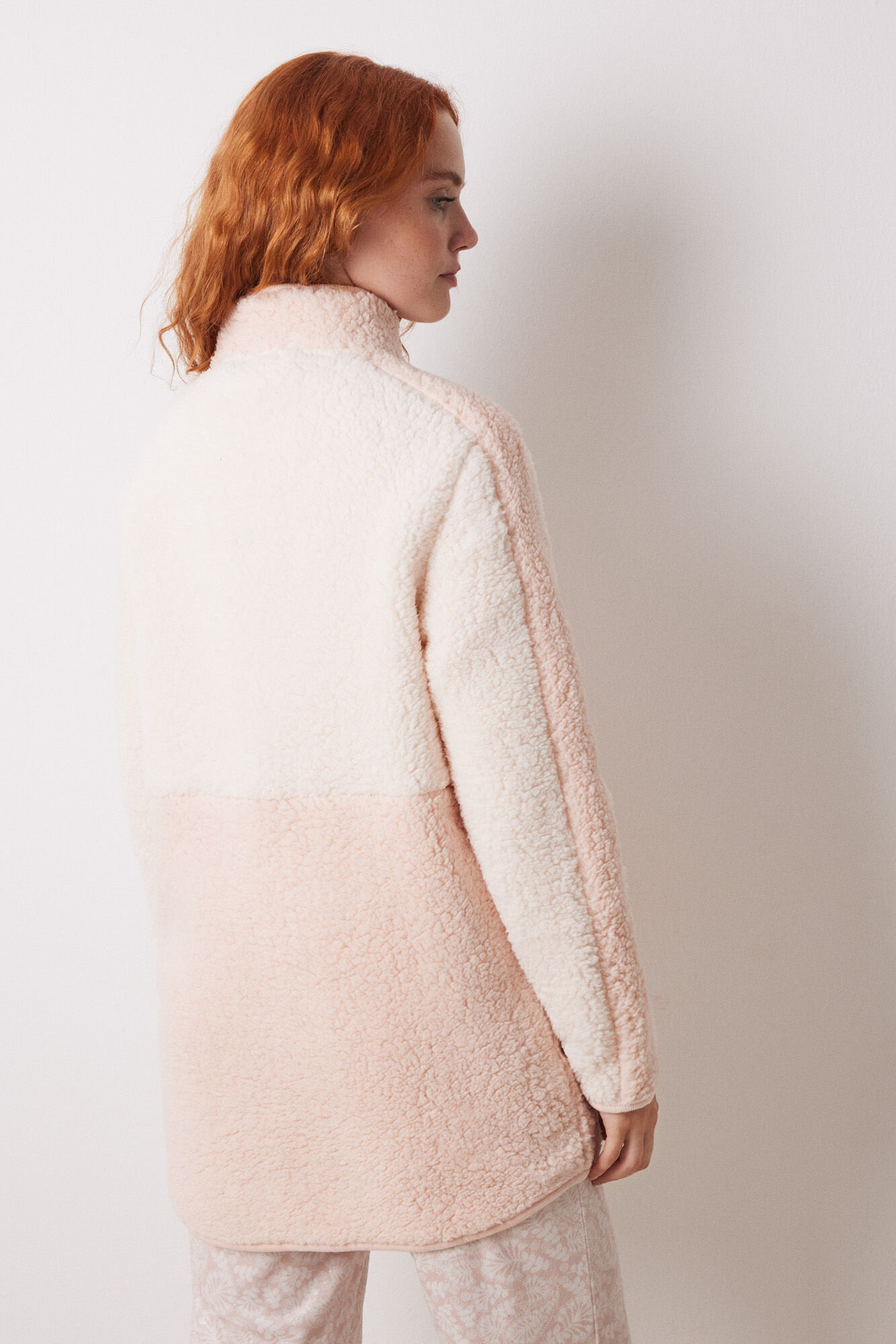Women'secret Bata media borreguito rosa rosa
