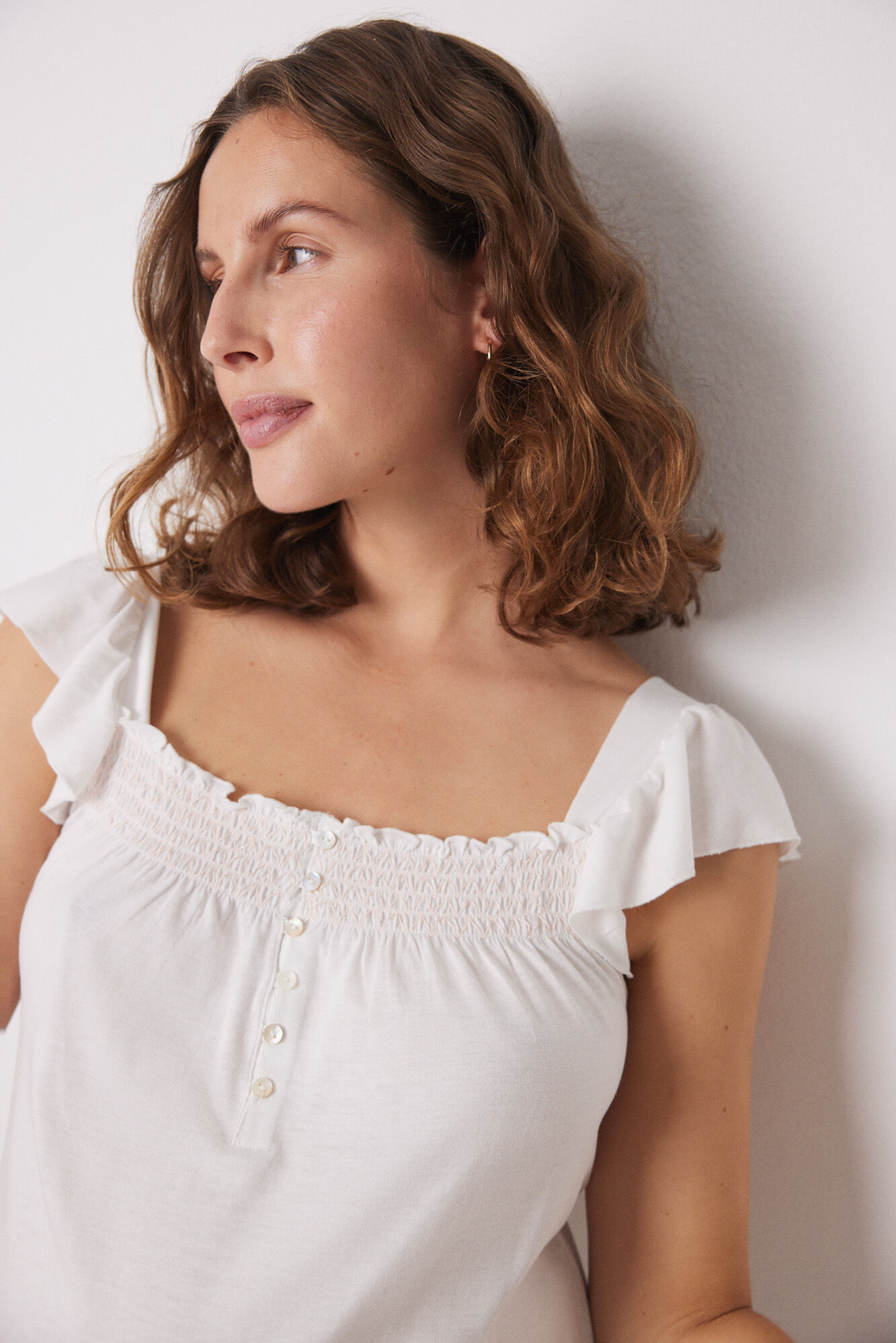 Women'secret Camis&oacute;n "maternity" corto blanco