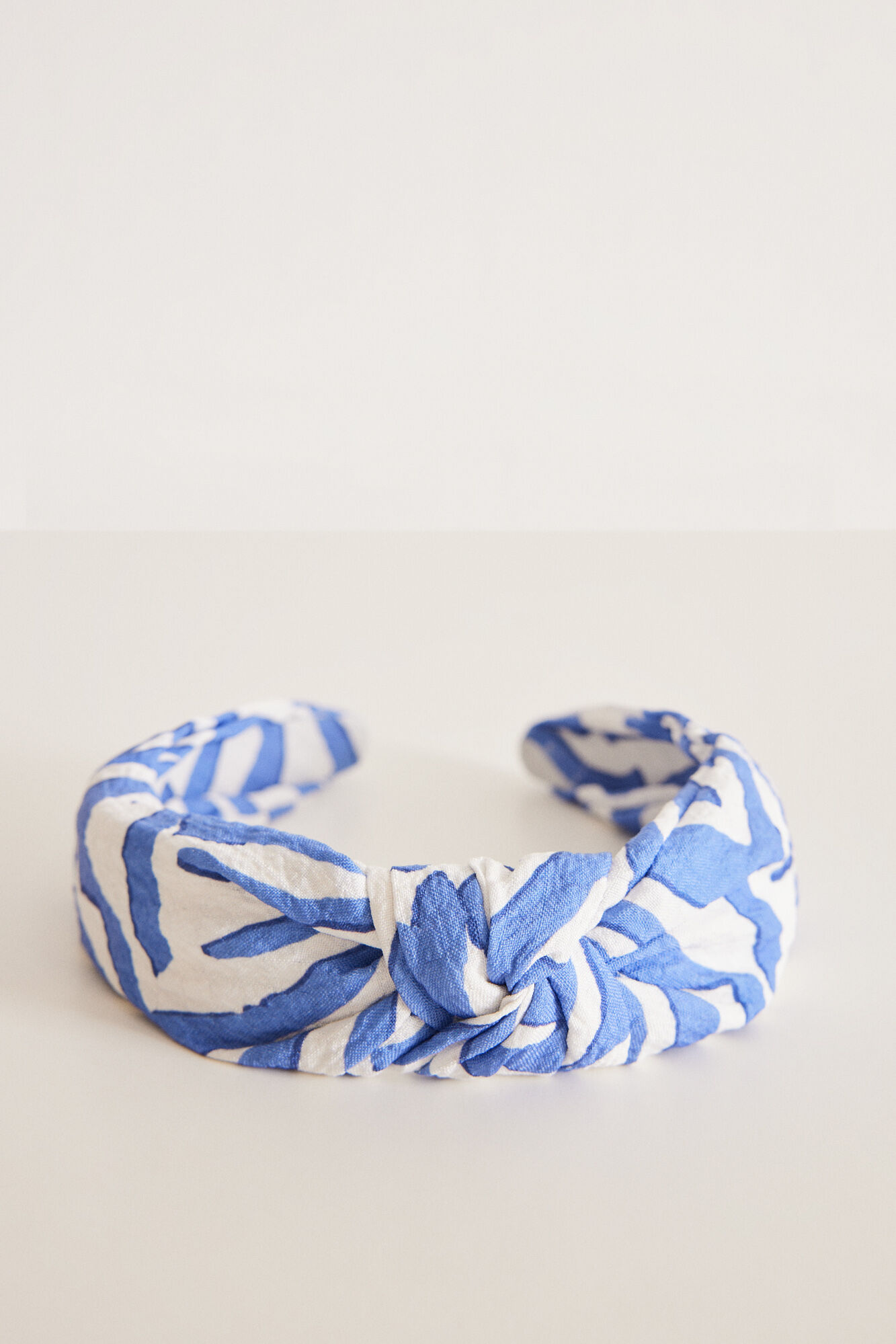 Women'secret Diadema pelo estampado azul